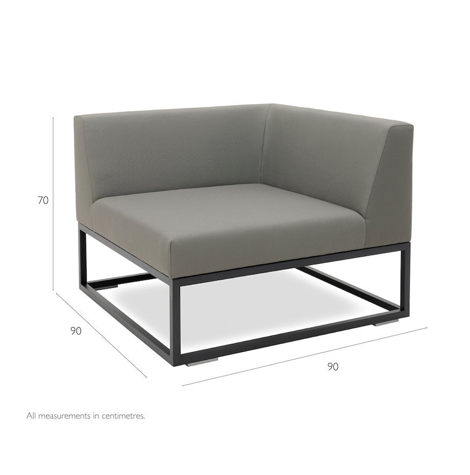 Indian Ocean Latitude Module Outdoor Centre Lounge Chair Anthracite Image 4