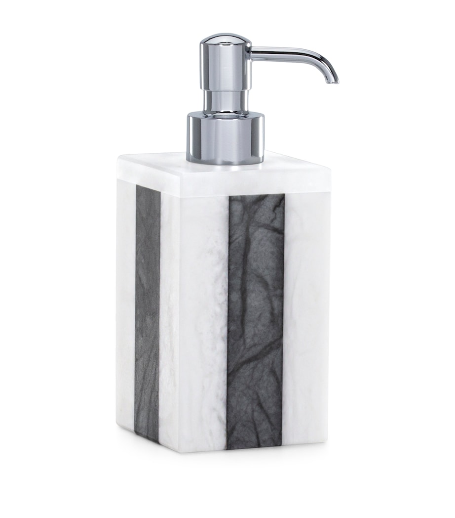 Alabaster Banda Soap Dispenser WHITE/CHARCOAL Image 1