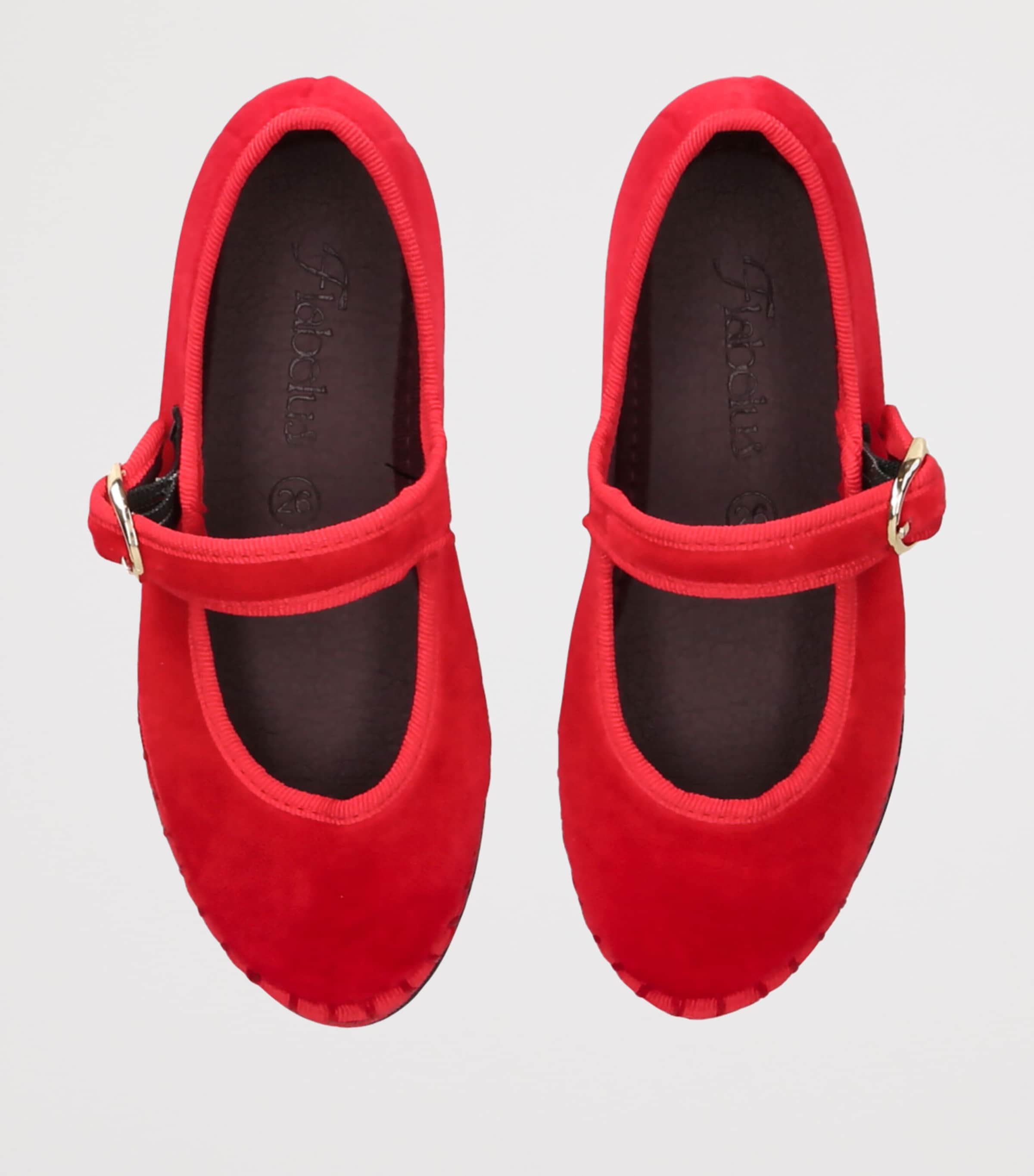 Velvet Mellark Mary Jane Flats RED Image 4