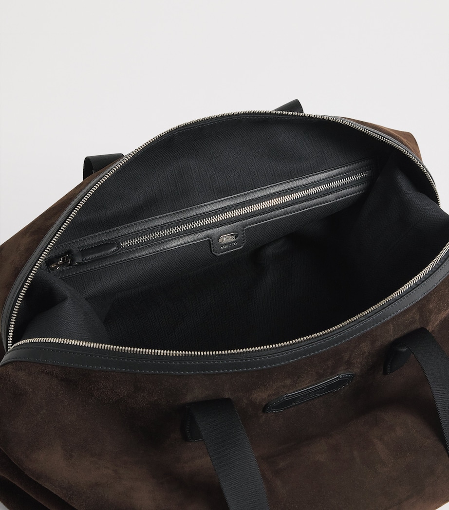 Brioni Cashmere Suede Via Veneto Duffle Bag Image 3