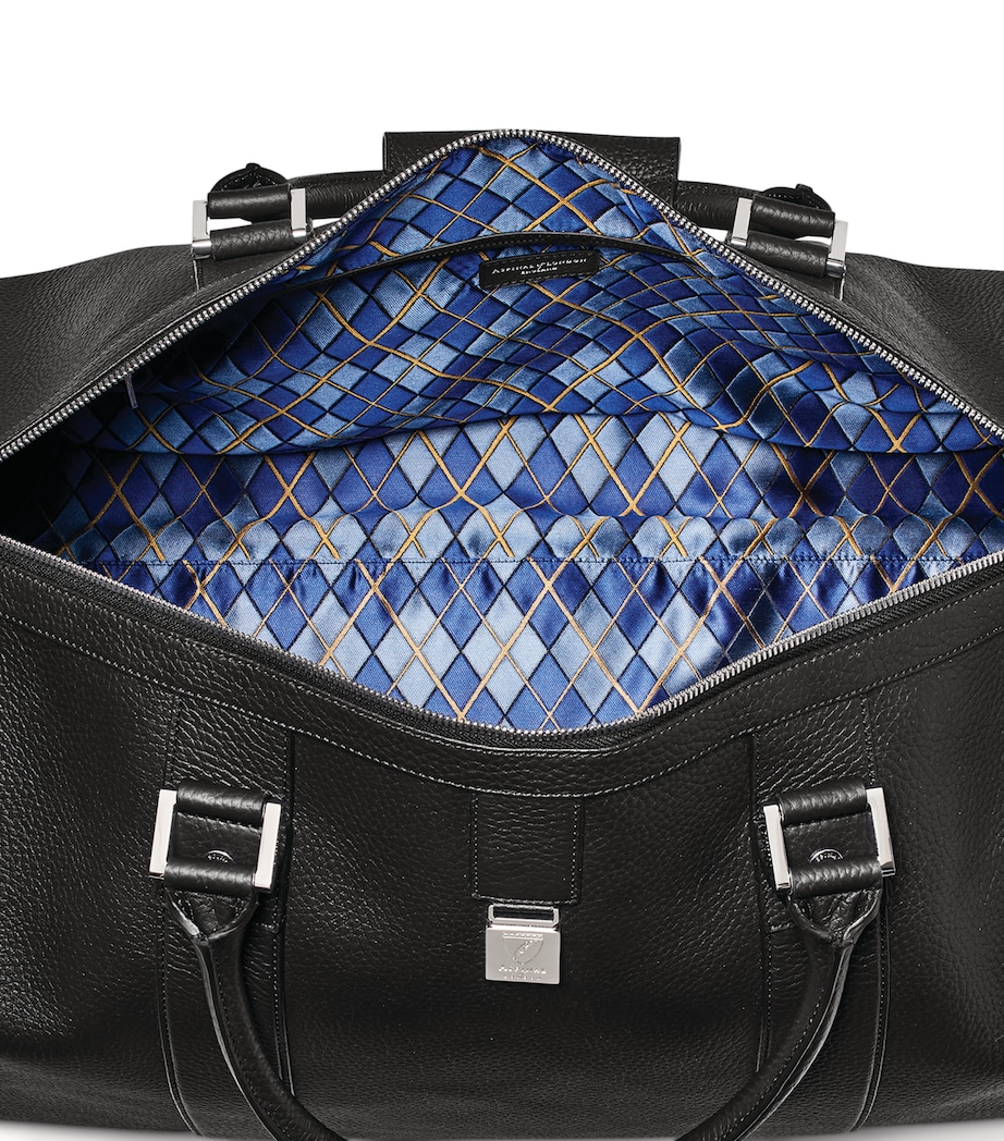 Leather Boston Holdall BLACK Image 4