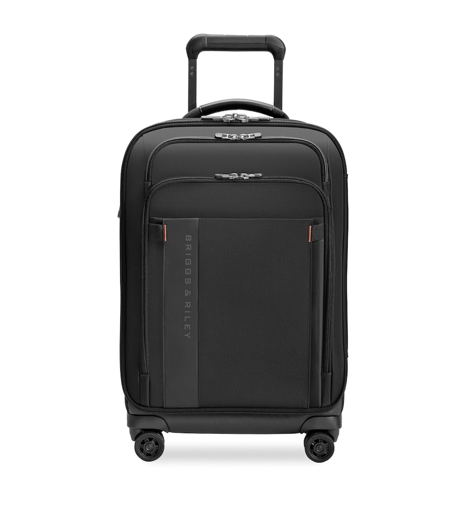 ZDX Essential Carry-On Spinner Suitcase (56cm) BLACK Image 1