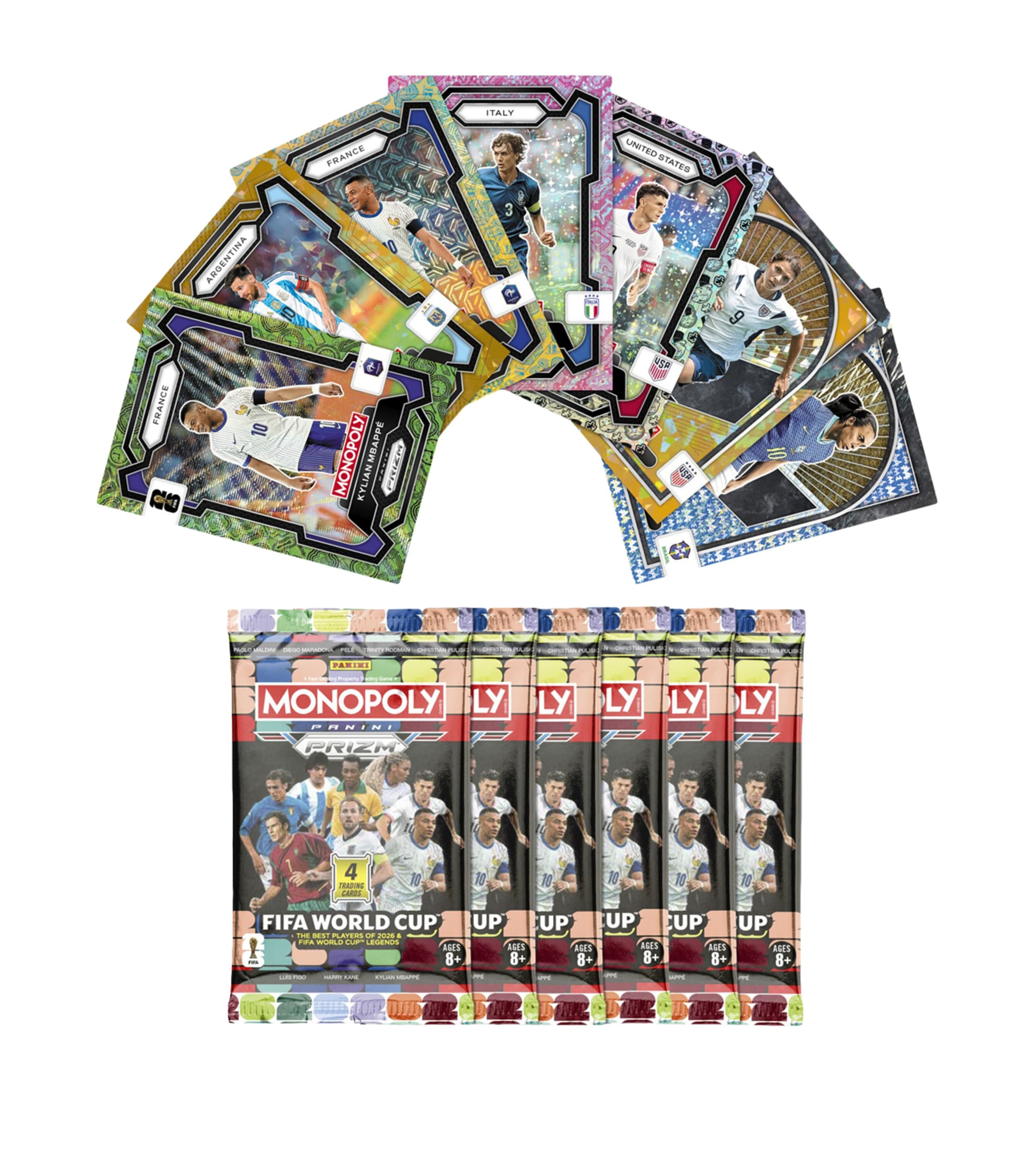 monopoly prizm booster box Amazon.com: Monopoly Panini Prizm: FIFA World Cup Trading Cards Booster Box  | Current Stars and Legends | 2+ Players, Ages 8+