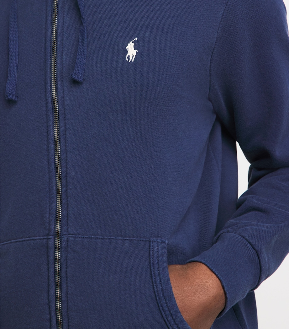 Polo Ralph Lauren Mens Polo Pony Zip-Up Hoodie Cruise Navy Image 3