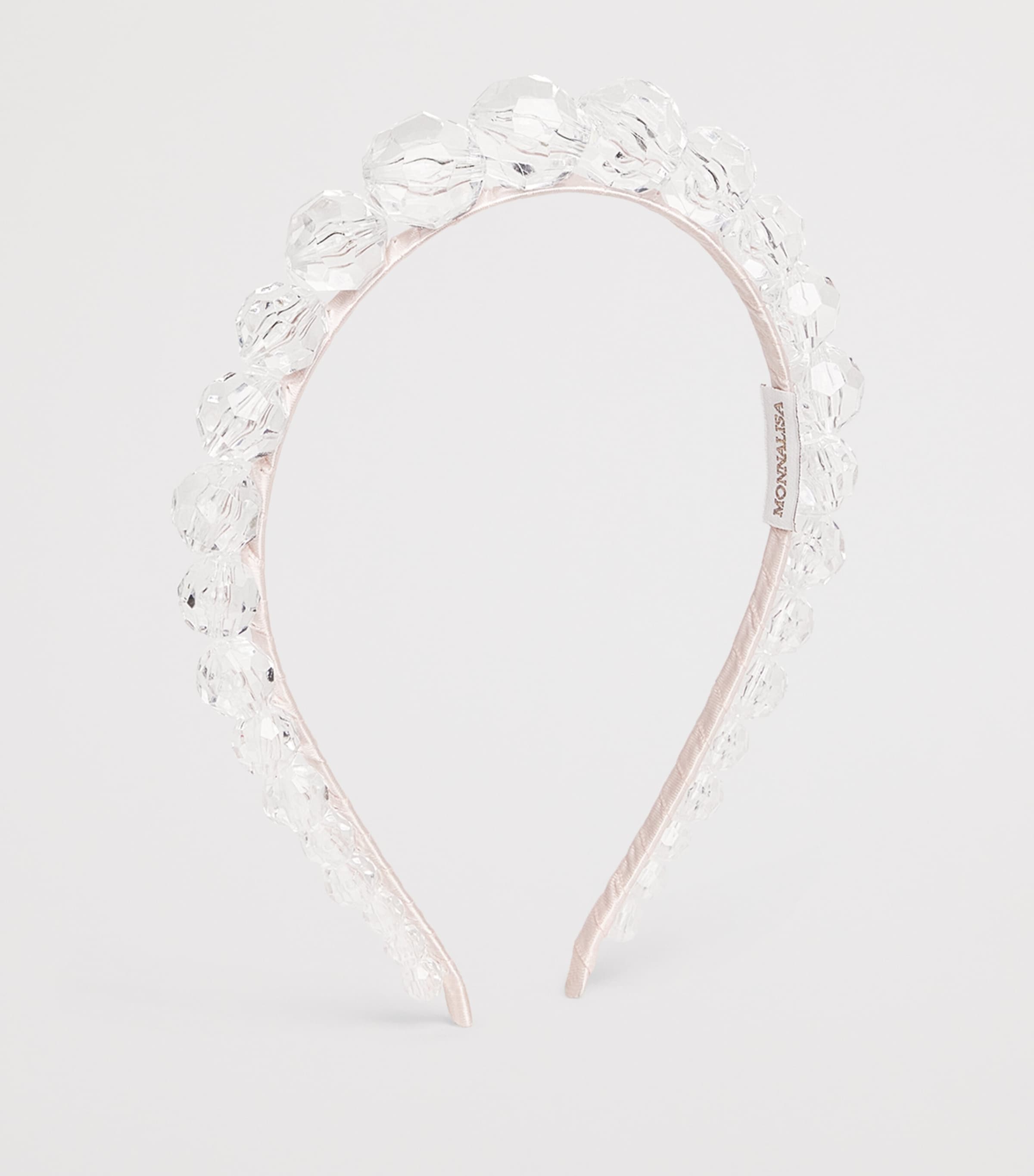 Monnalisa Crystal Headband Antique Pink Image 2