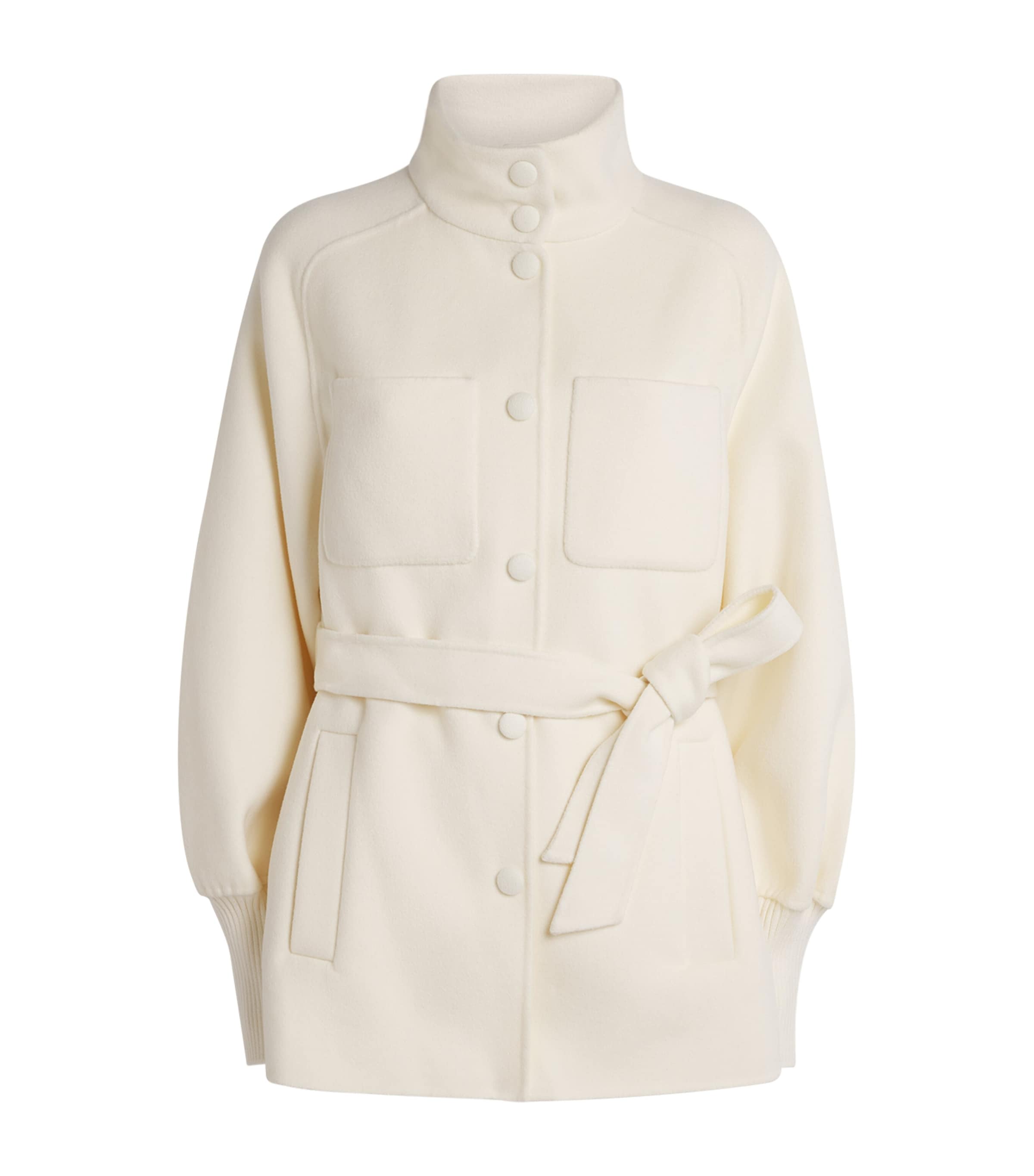 Wool Shania Belted Jacket CREAM Image 1
