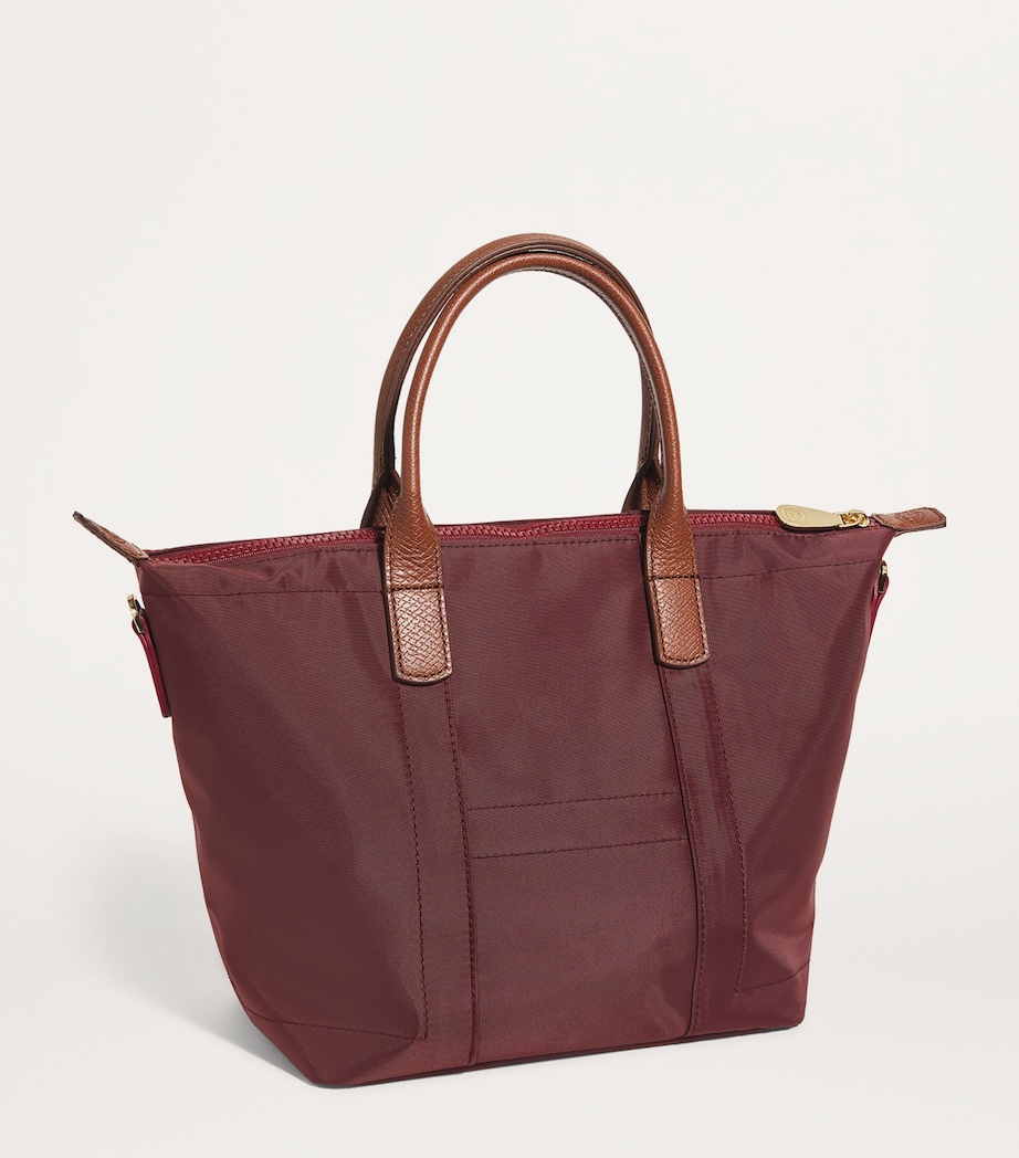 Harrods Grab Nylon Tote Bag Oxblood Image 3