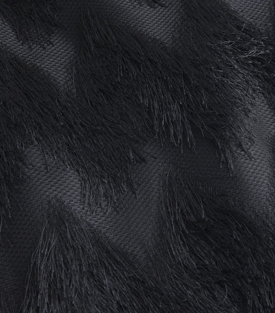 Fringed Phoenix Midi Skirt BLACK DBLK Image 5