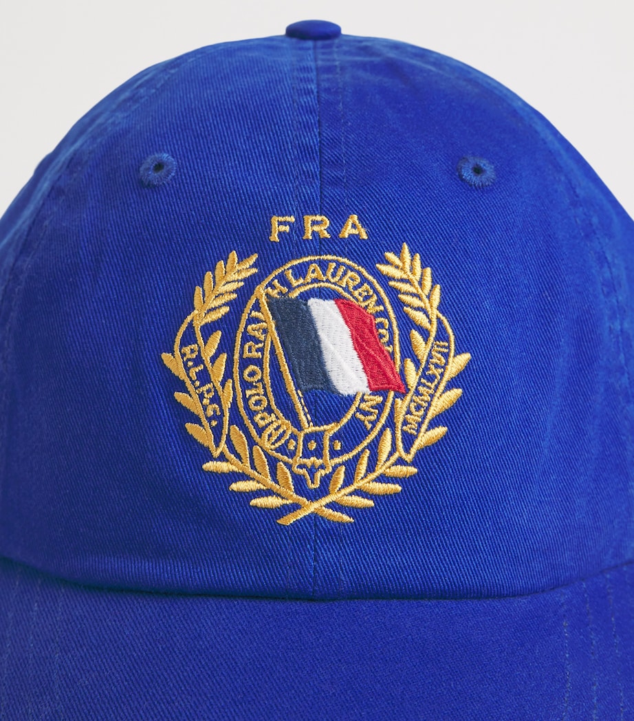 Polo Ralph Lauren Cotton Twill France Crest Baseball Cap Classic Azure Image 4