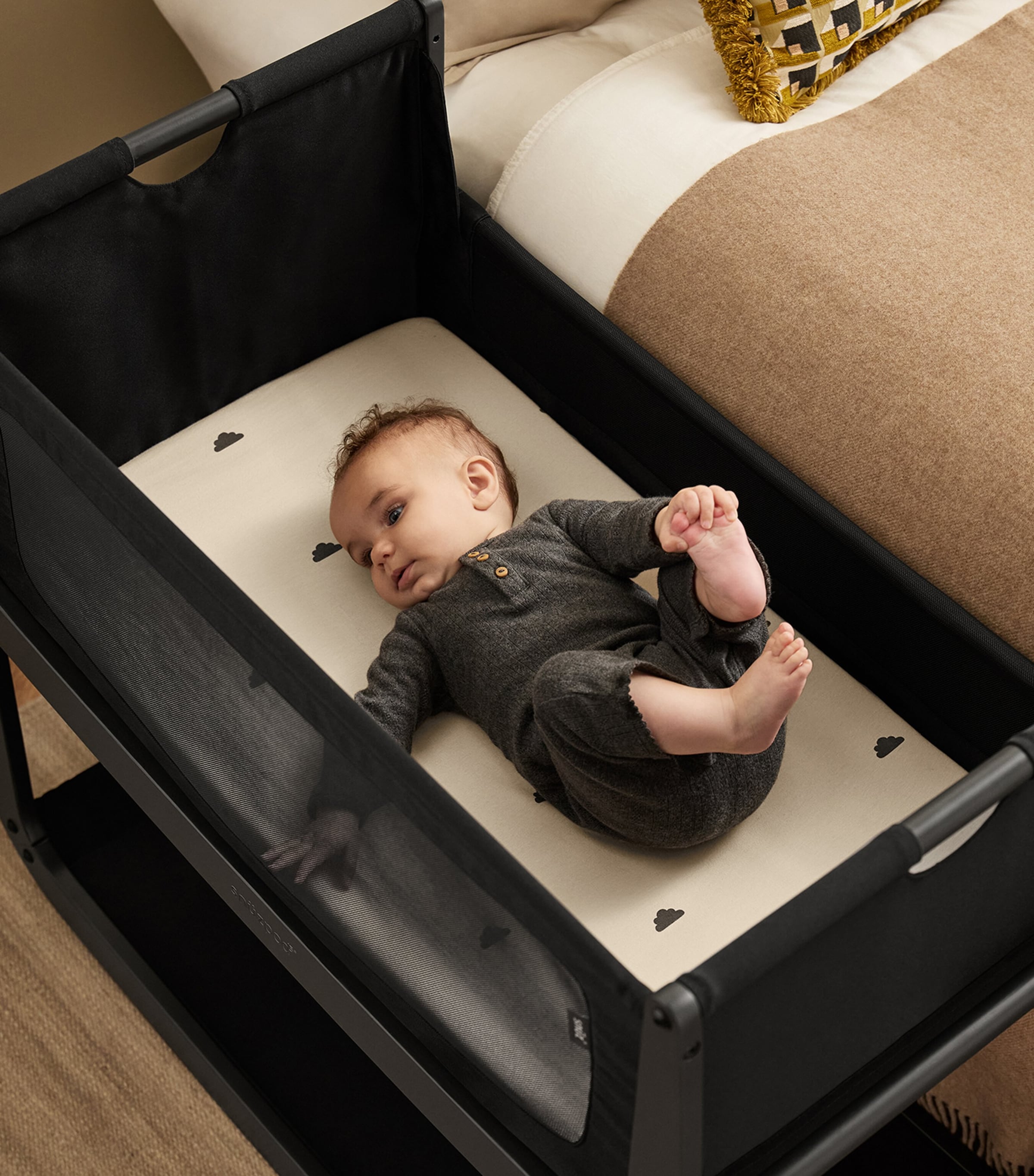 Crib Fitted Sheets (Pack of 2) SAND CLOUD Image 2