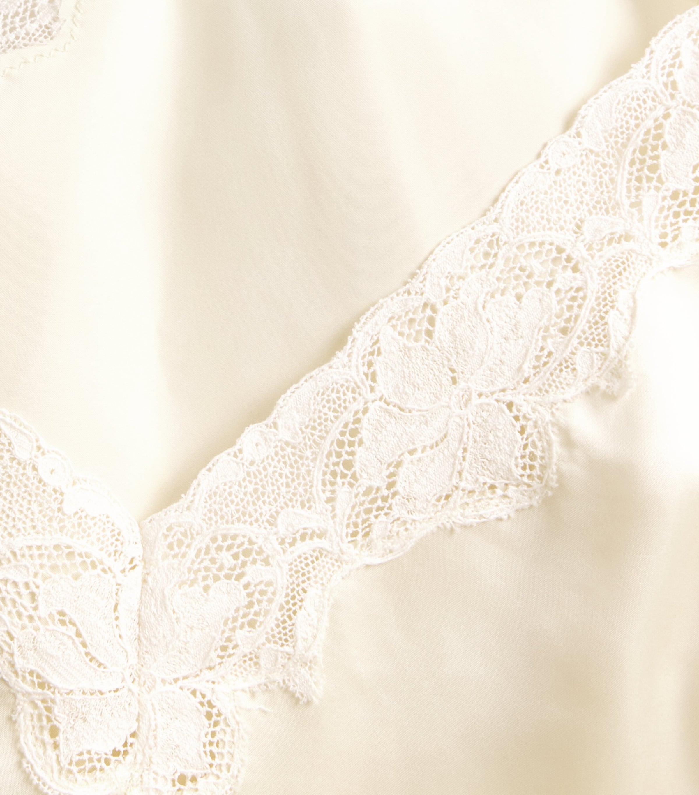 Sandro Paris Womens Lace-Trim Ruffled Top Light Yellow Image 6