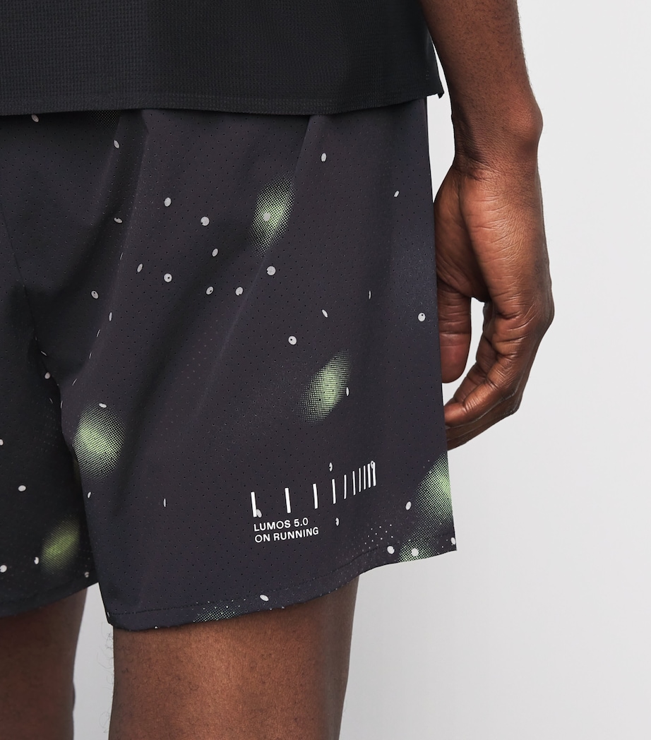 On Mens Reflective Lumos Performance Shorts Black Image 3