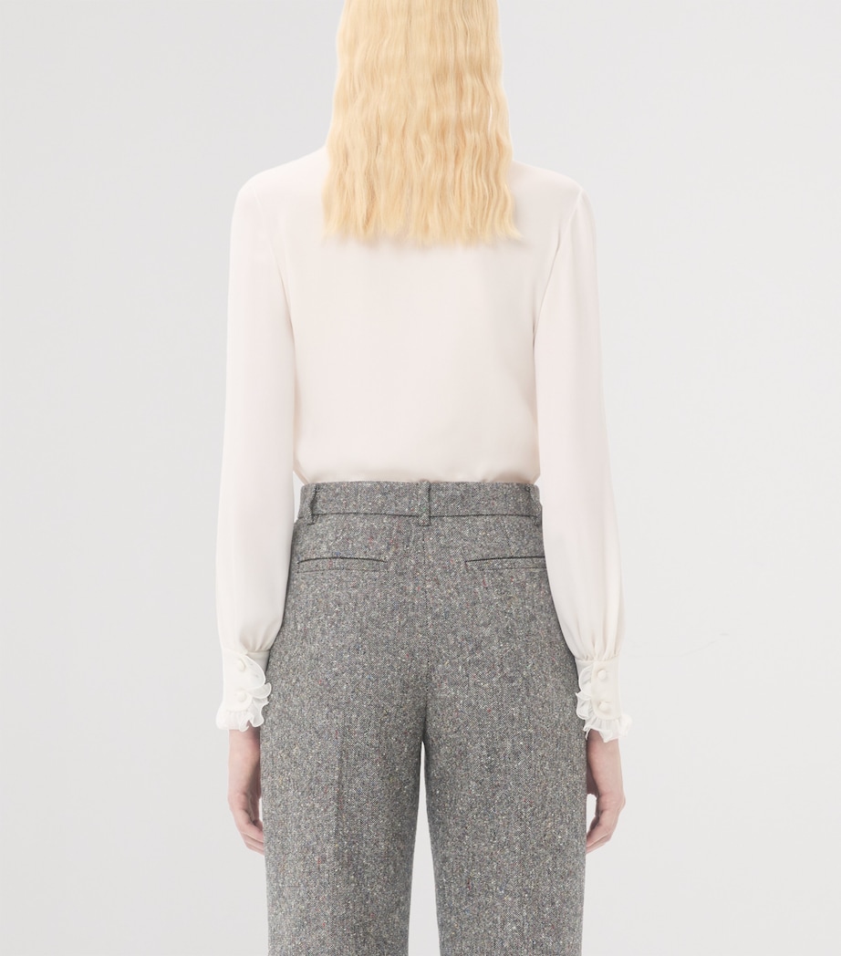 Silk Frilled Shirt A03 Image 3