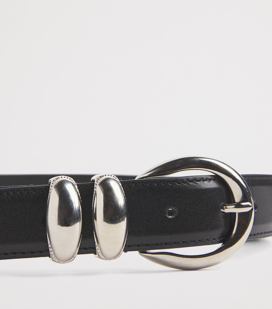 Leather Belt BLACK Image 5