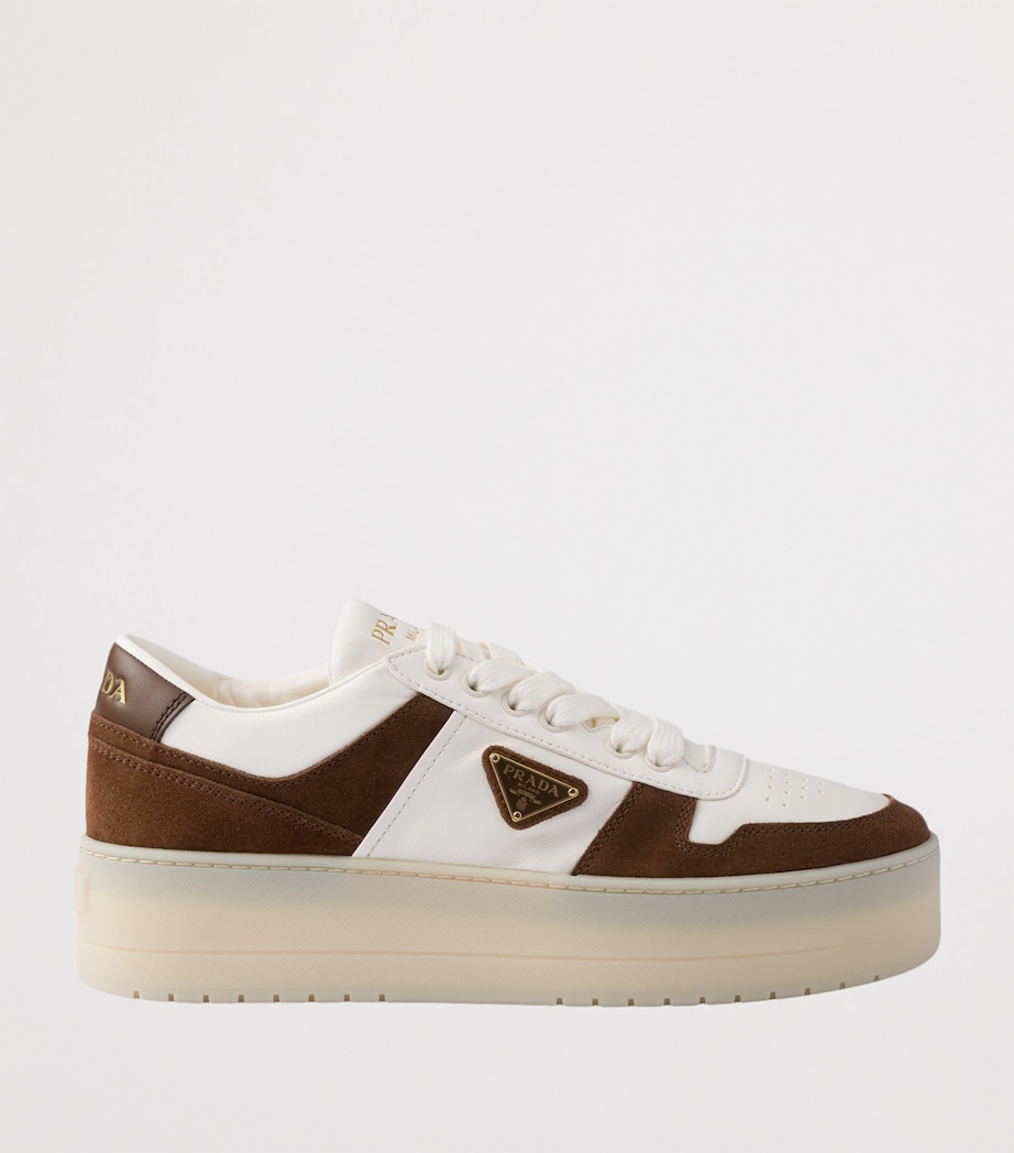Leather-Suede Downtown Bold Sneakers 50 F0324 Image 2
