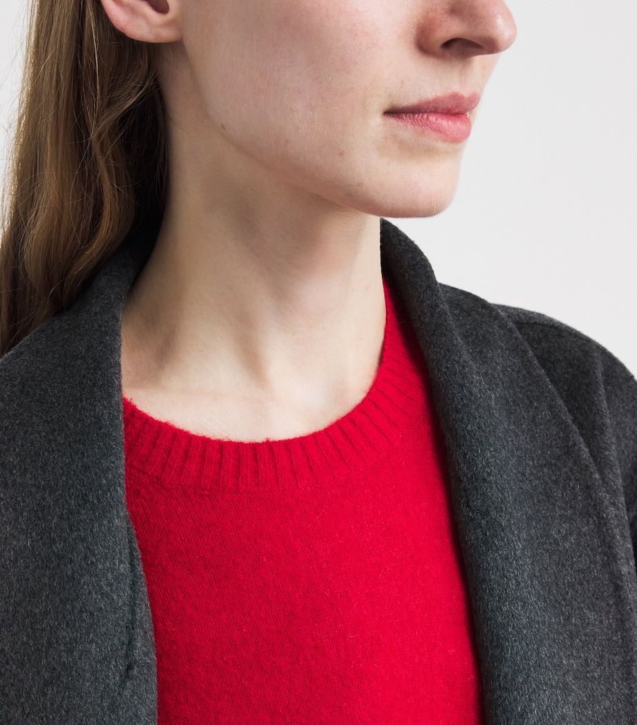 Alpaca-Blend Knitted Vest TRUE SCARLET RED Image 6