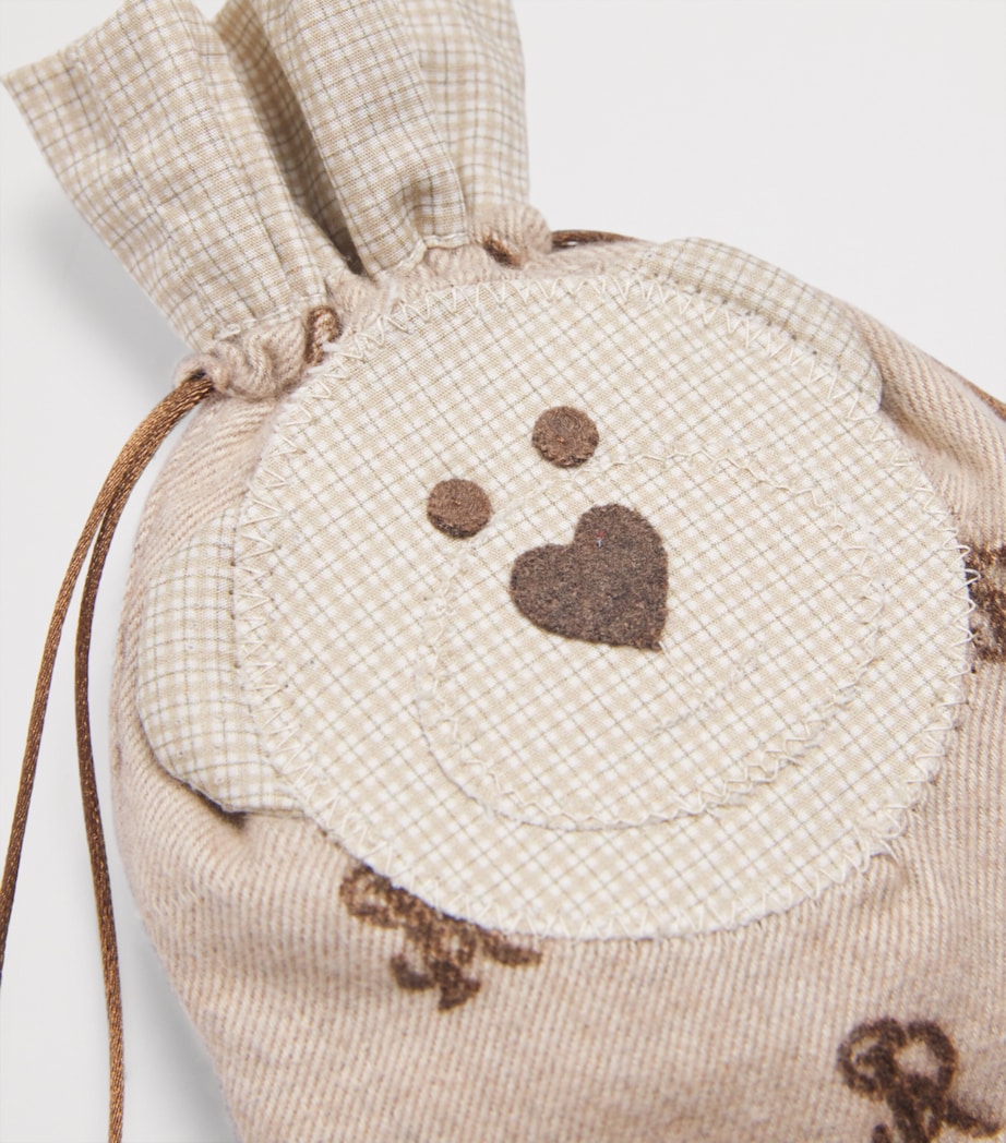 Cotton Teddy Bear Dummy Bag 002BEIGE+BROWN Image 3