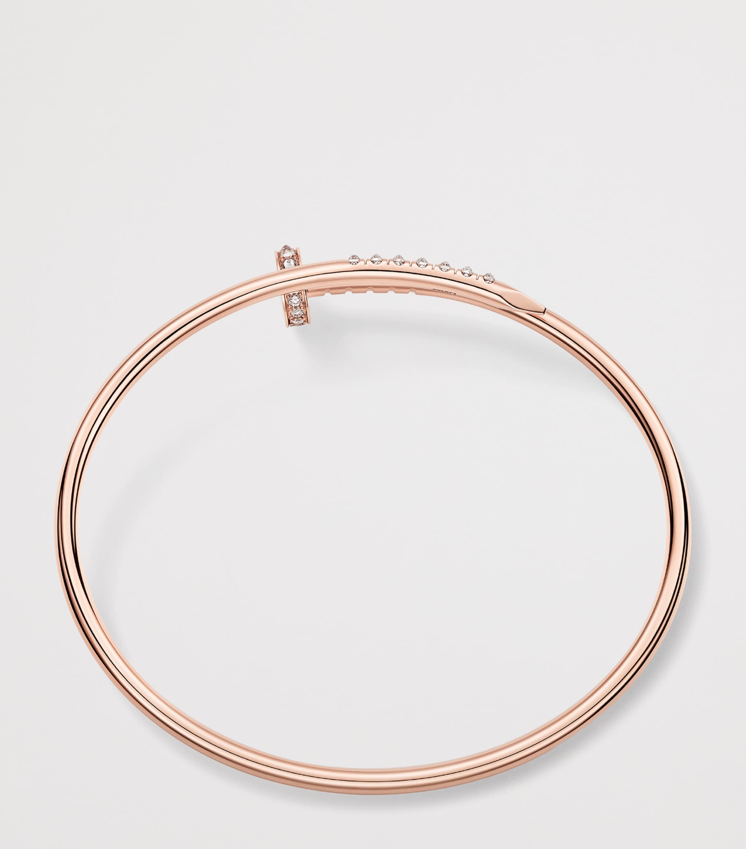 Small Rose Gold and Diamond Juste Un Clou Bracelet ROSE GOLD Image 5
