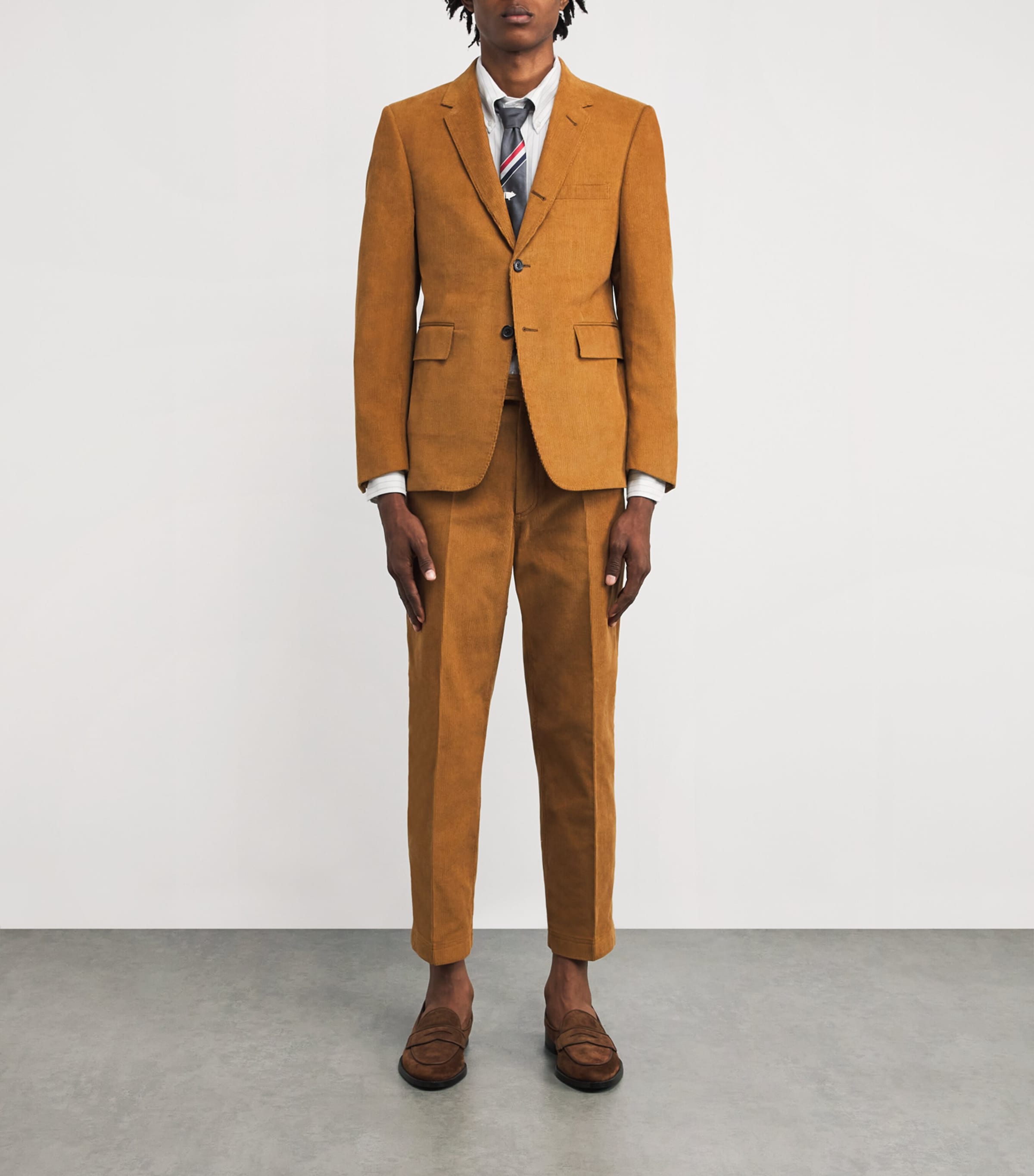 Cotton Embroidered Geese Shirt MED GREY Image 2