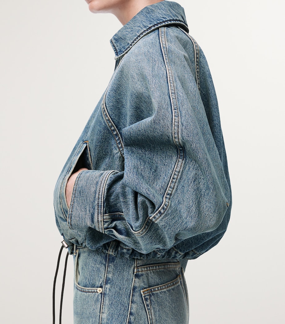 Balloon Denim Jacket WASHED DENIM Image 5