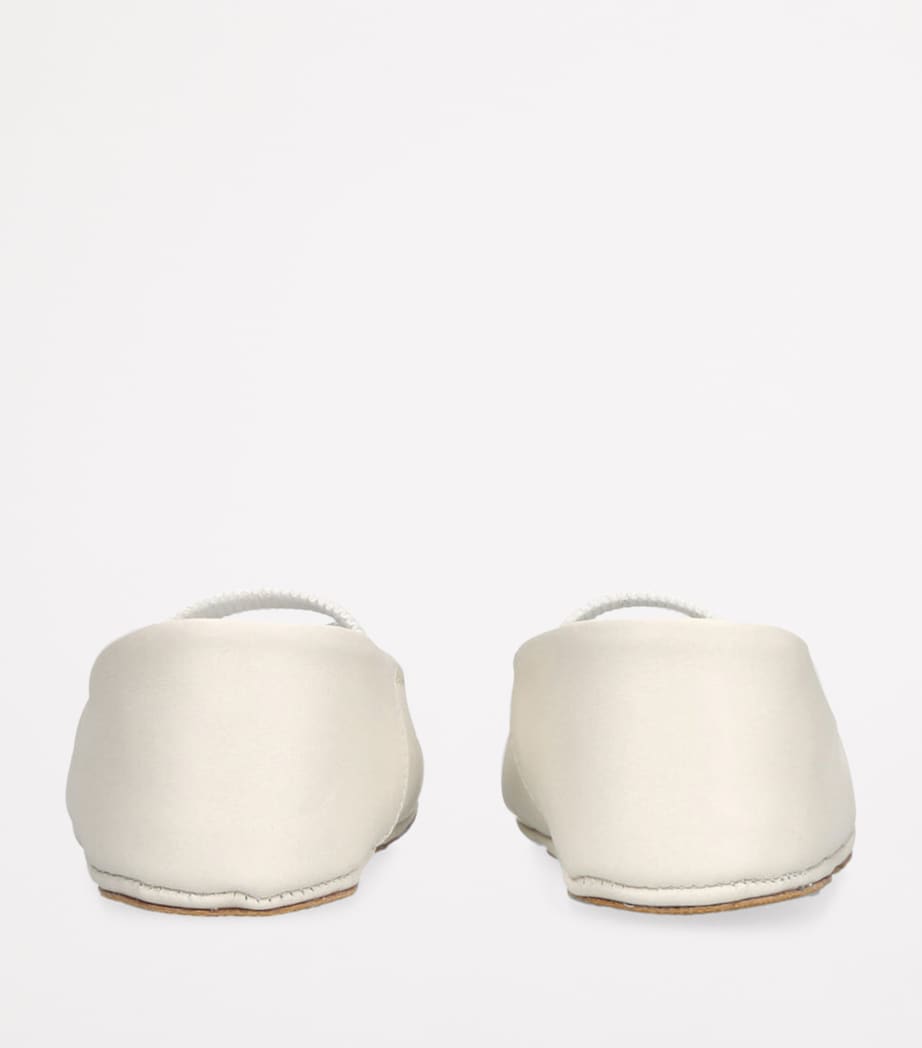 Leather Bowie Flats BONE Image 2