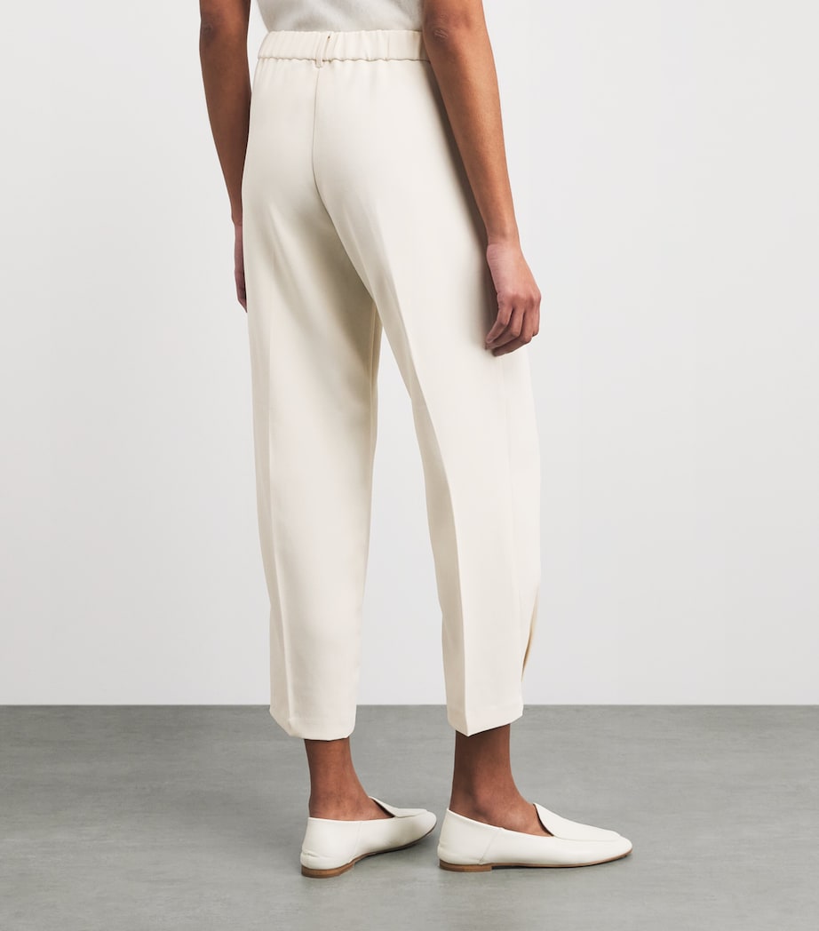 Stylein Womens Crepe Bergio Trousers Ivory Image 5