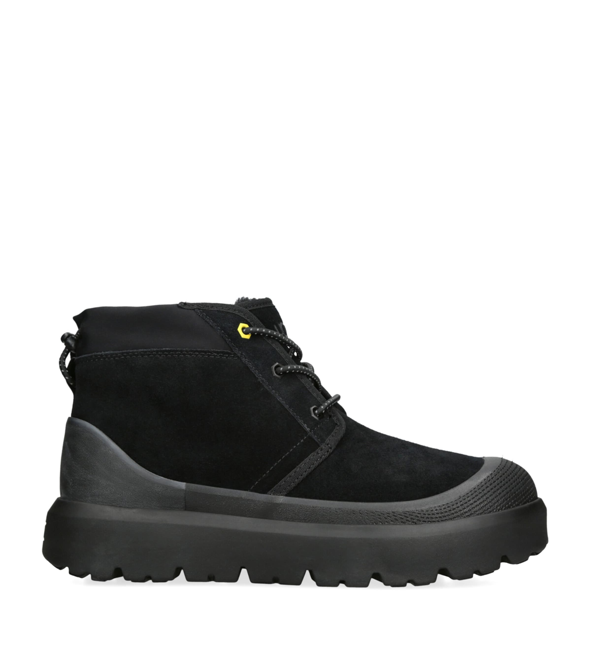 UGG Suede Neumel Lace-Up Boots Black Image 1
