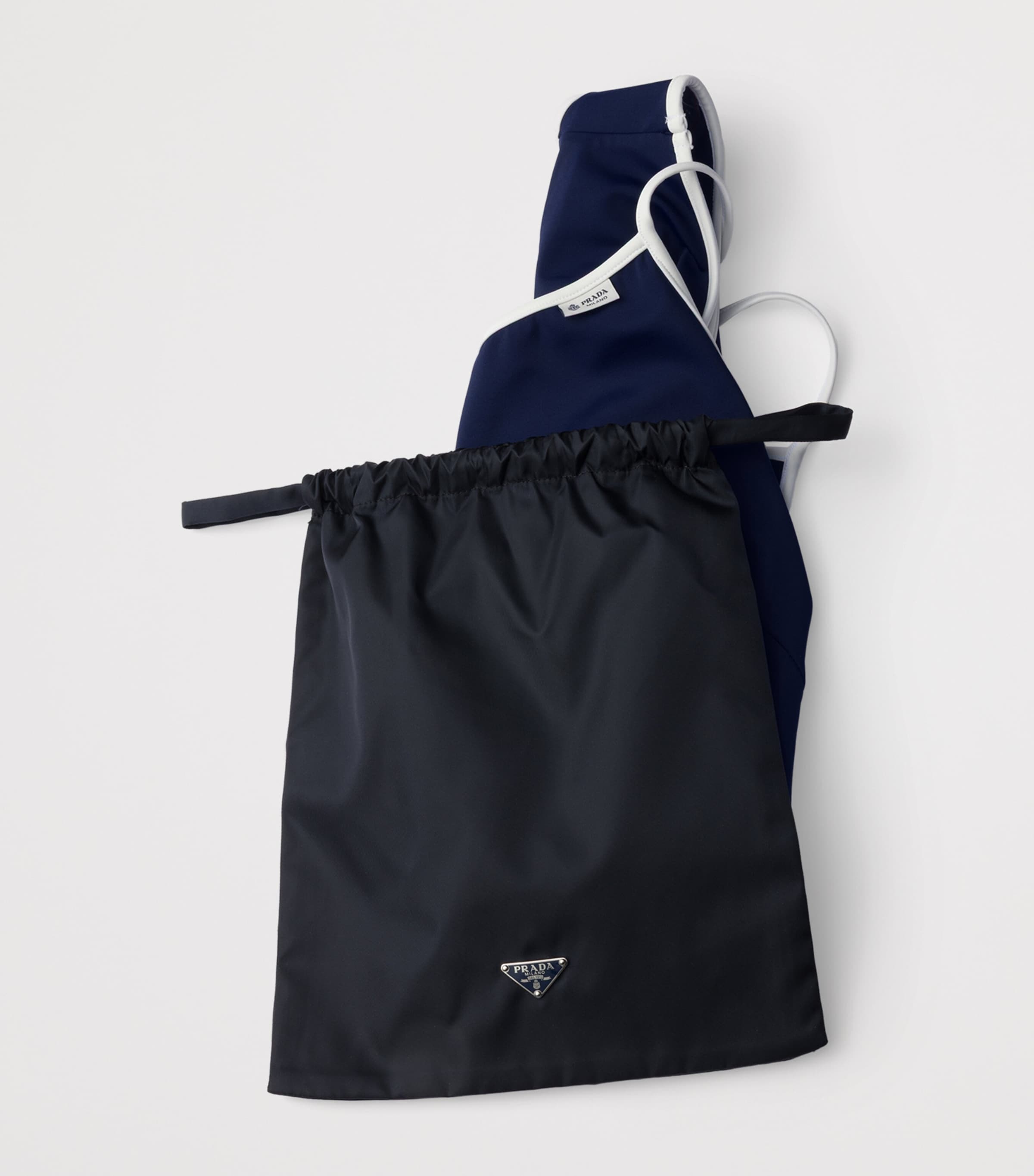 Prada Womens Jersey Swimsuit Blue Image 6