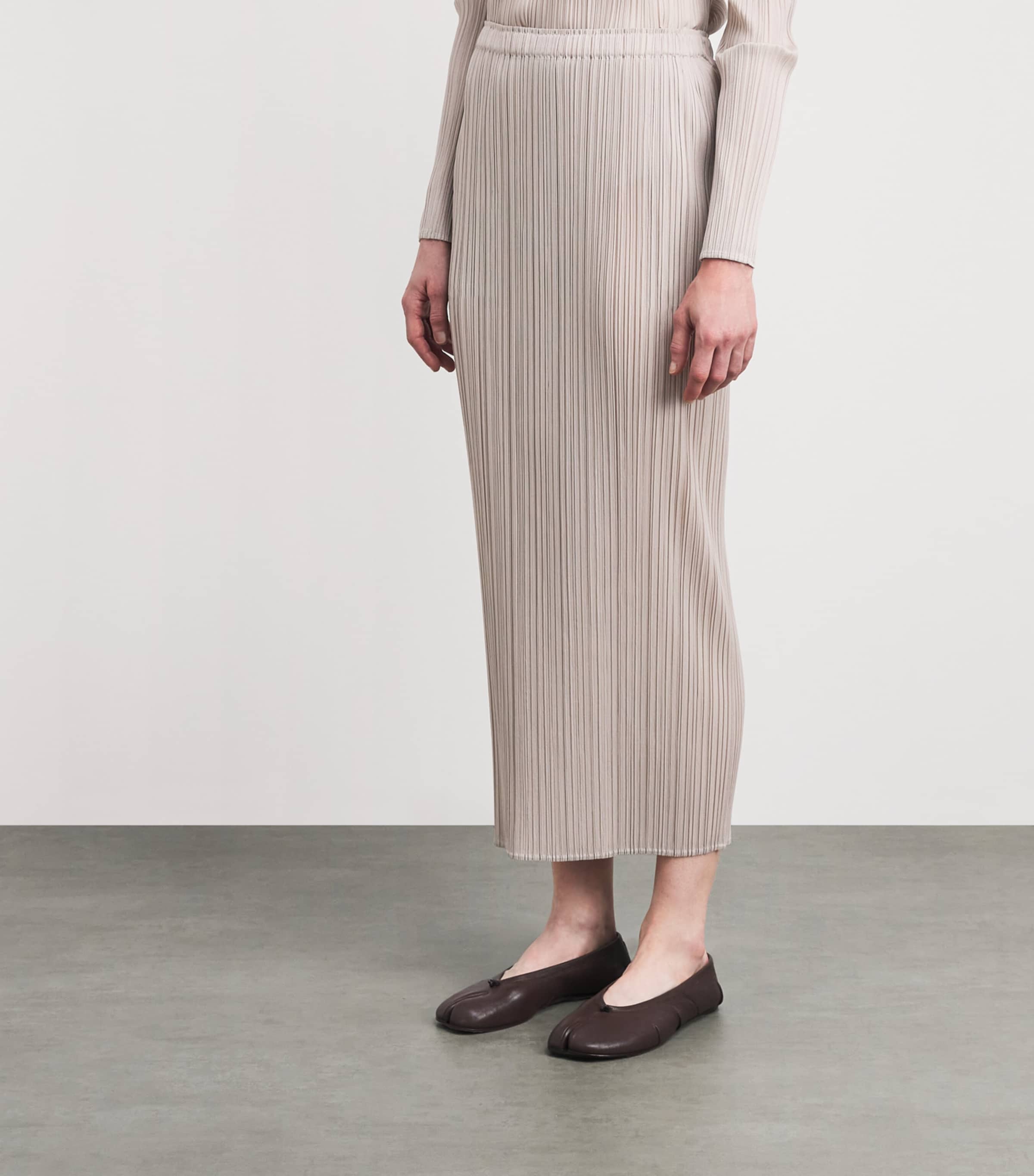 Pleats Please Issey Miyake Womens New Colorful Basics 4 Midi Skirt Image 4