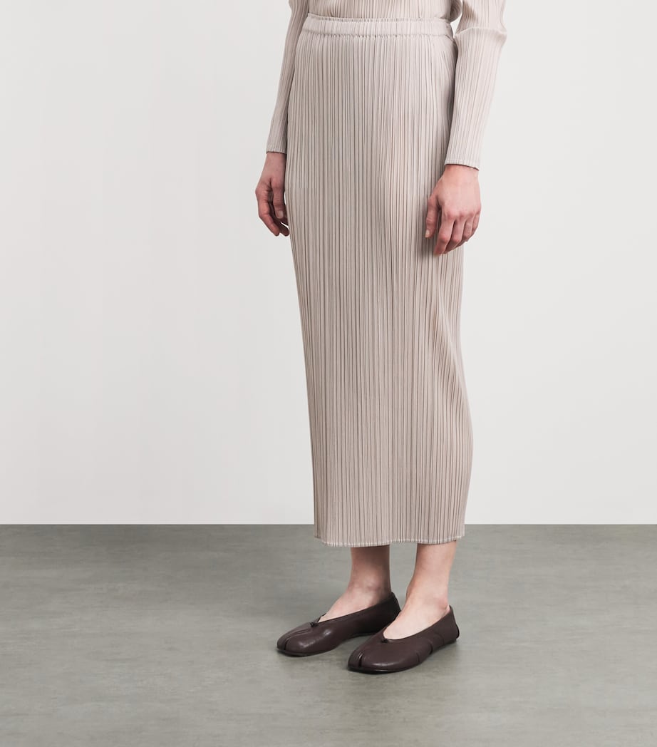 Pleats Please Issey Miyake Womens New Colorful Basics 4 Midi Skirt Image 4