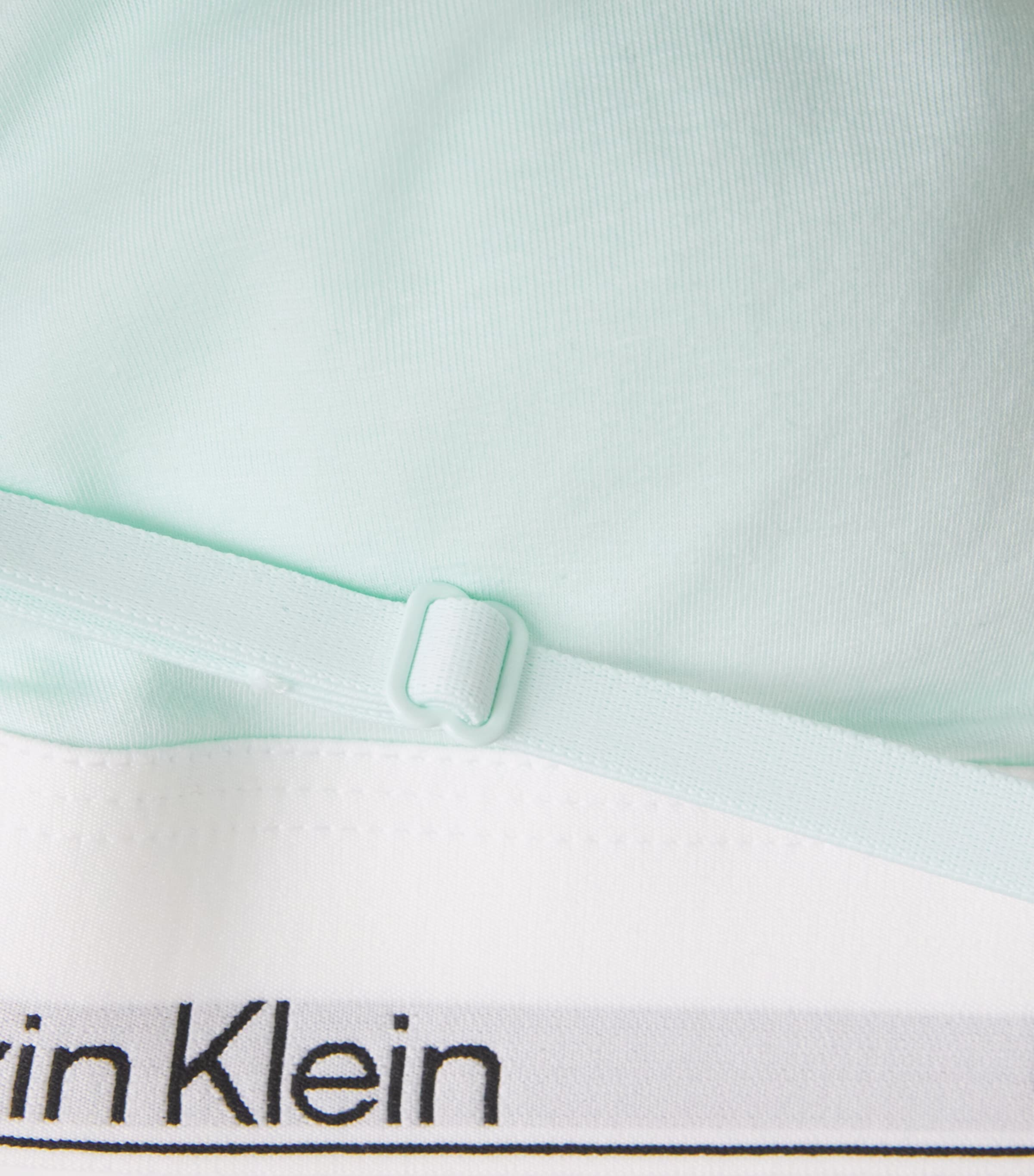 Calvin Klein Womens Cotton-Blend Icon Lined Bralette The Mint Image 4