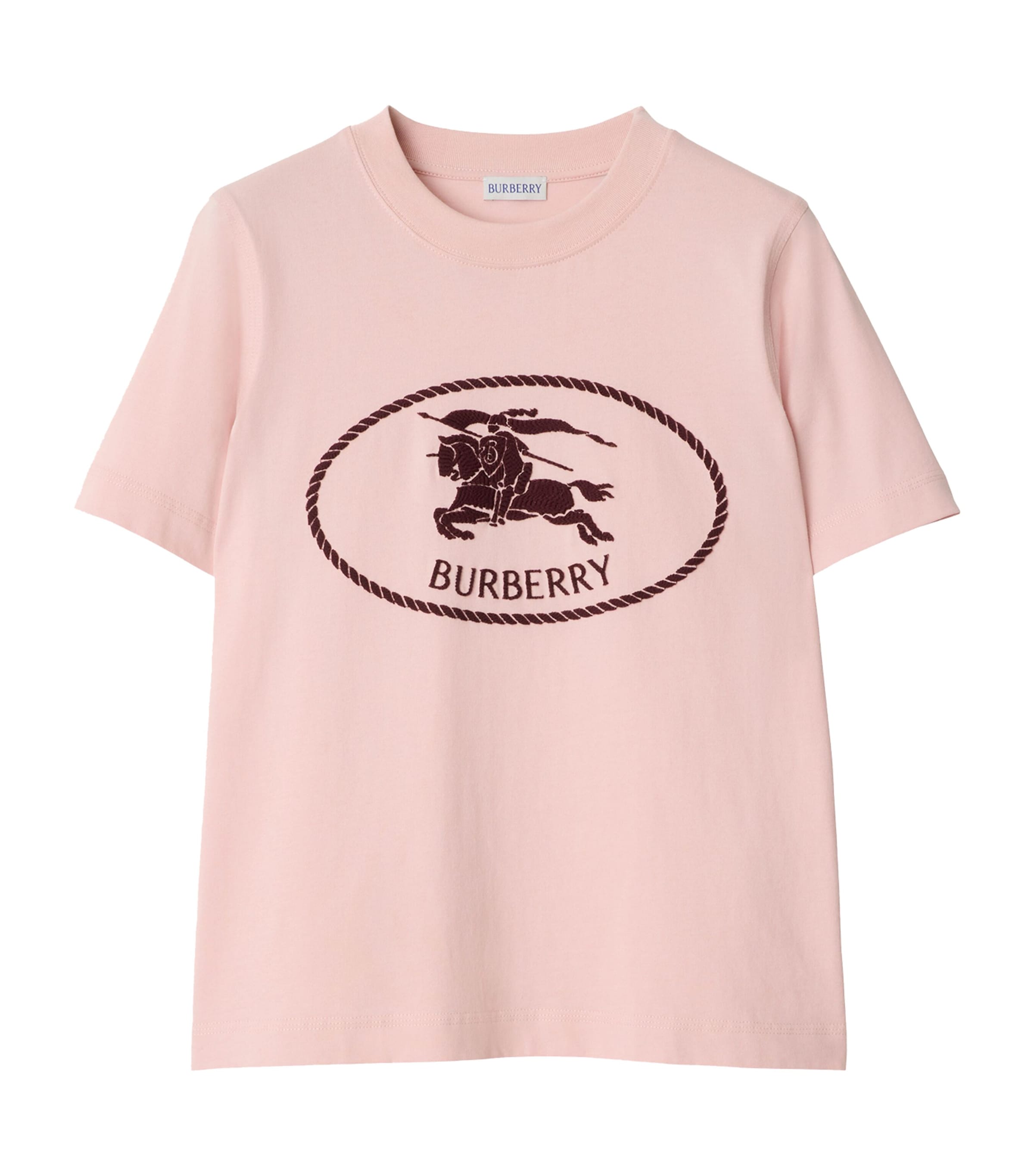 Burberry Edk Stamp T-shirt In Pink