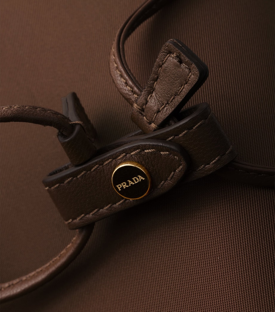 Prada Re-Nylon Drawstring Pouch Brown Image 2
