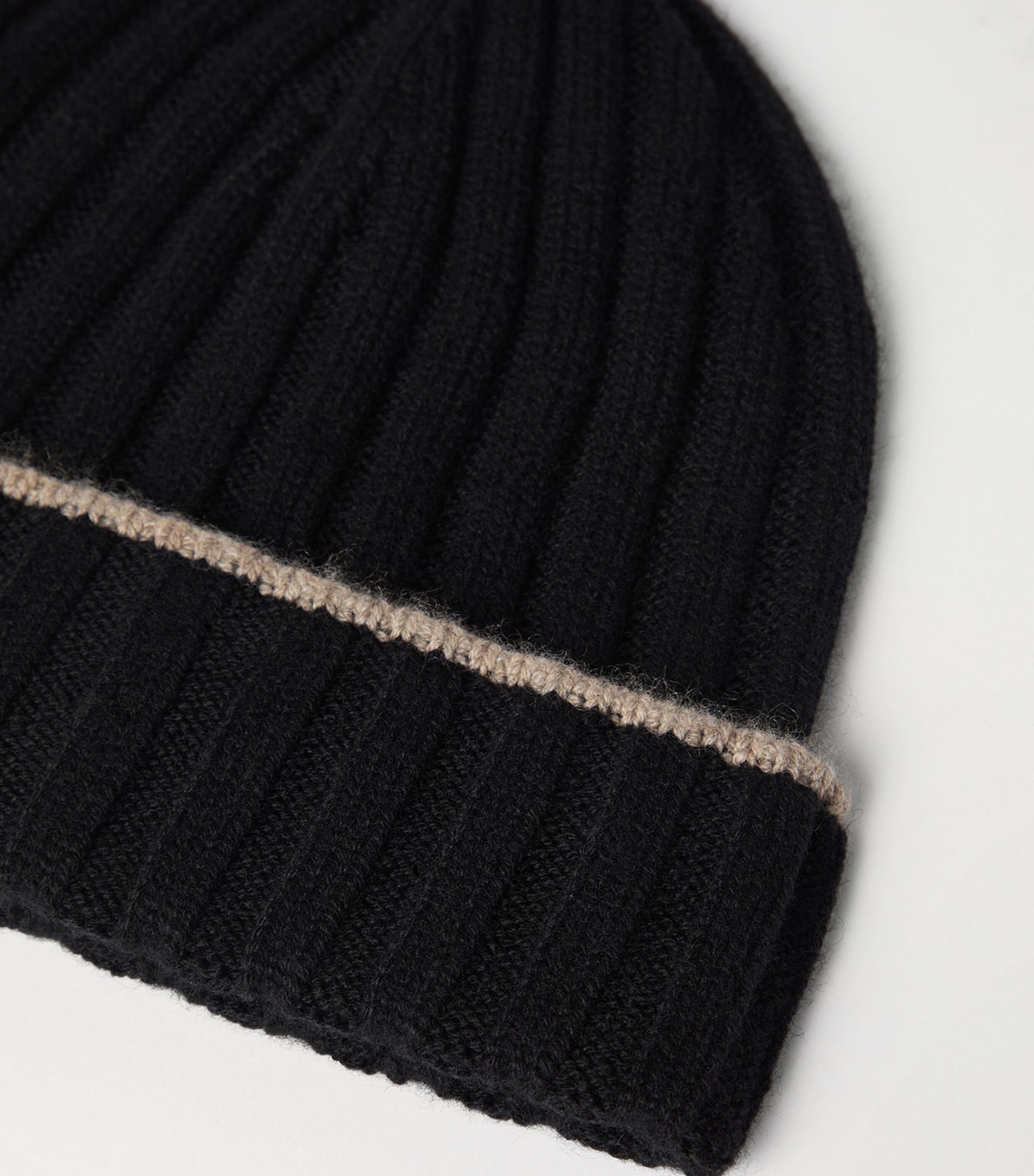 Cashmere Ribbed Beanie CB676 Image 2