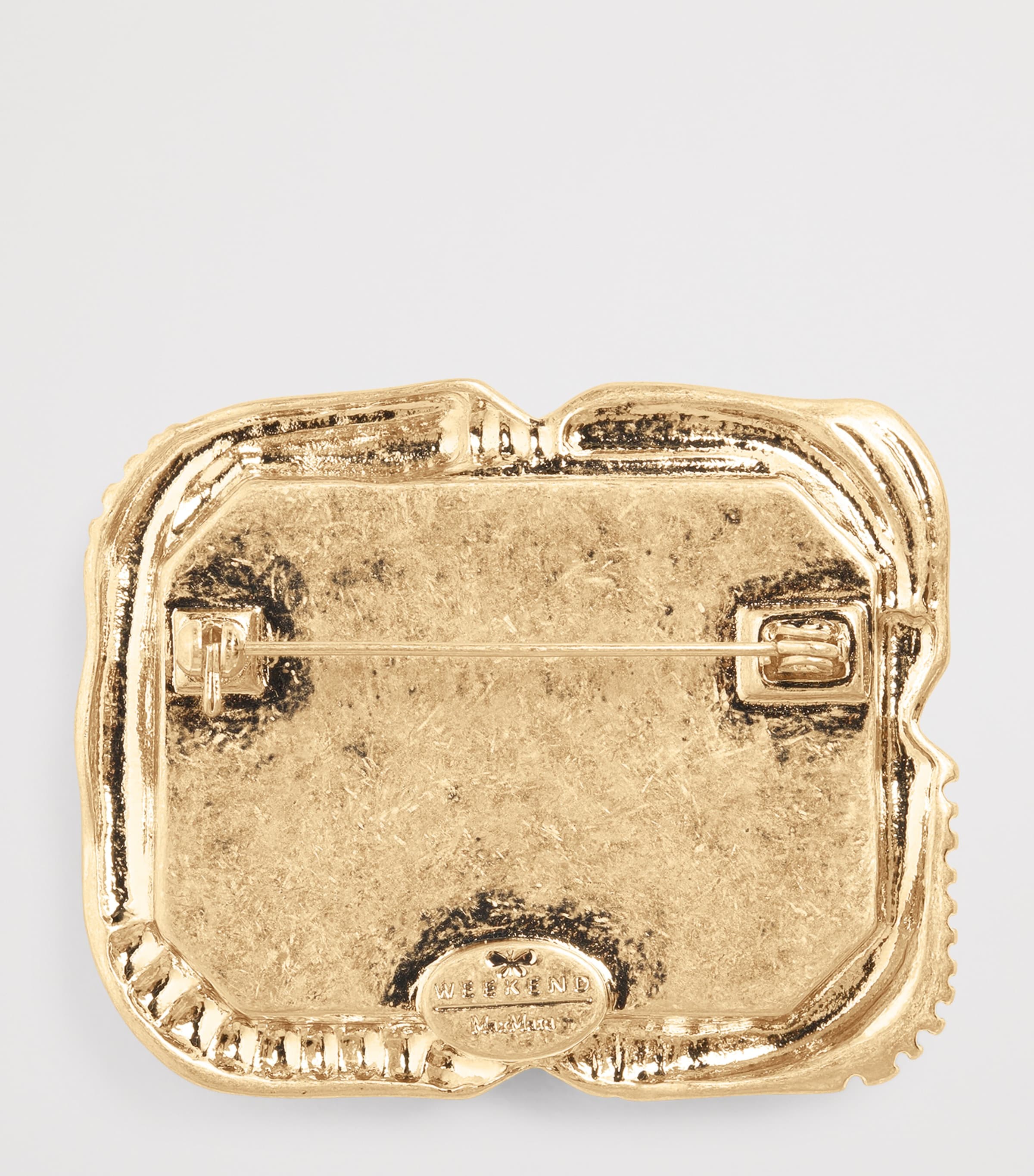 Crystal-Embellished Brooch GOLD Image 3