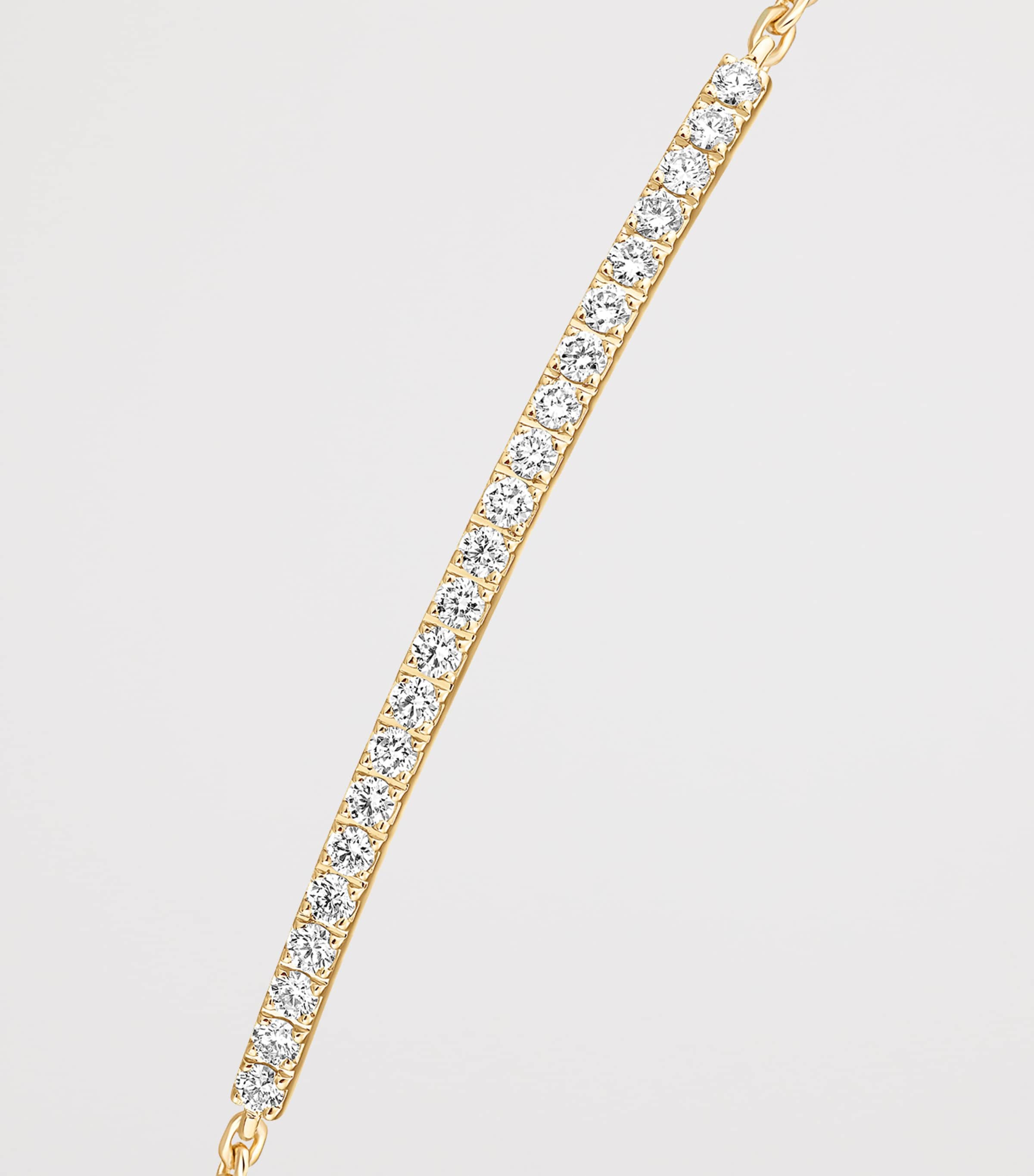 Messika Gatsby Yellow Gold and Diamond Pavé Bracelet (0.25ct) Yellow Gold Image 3
