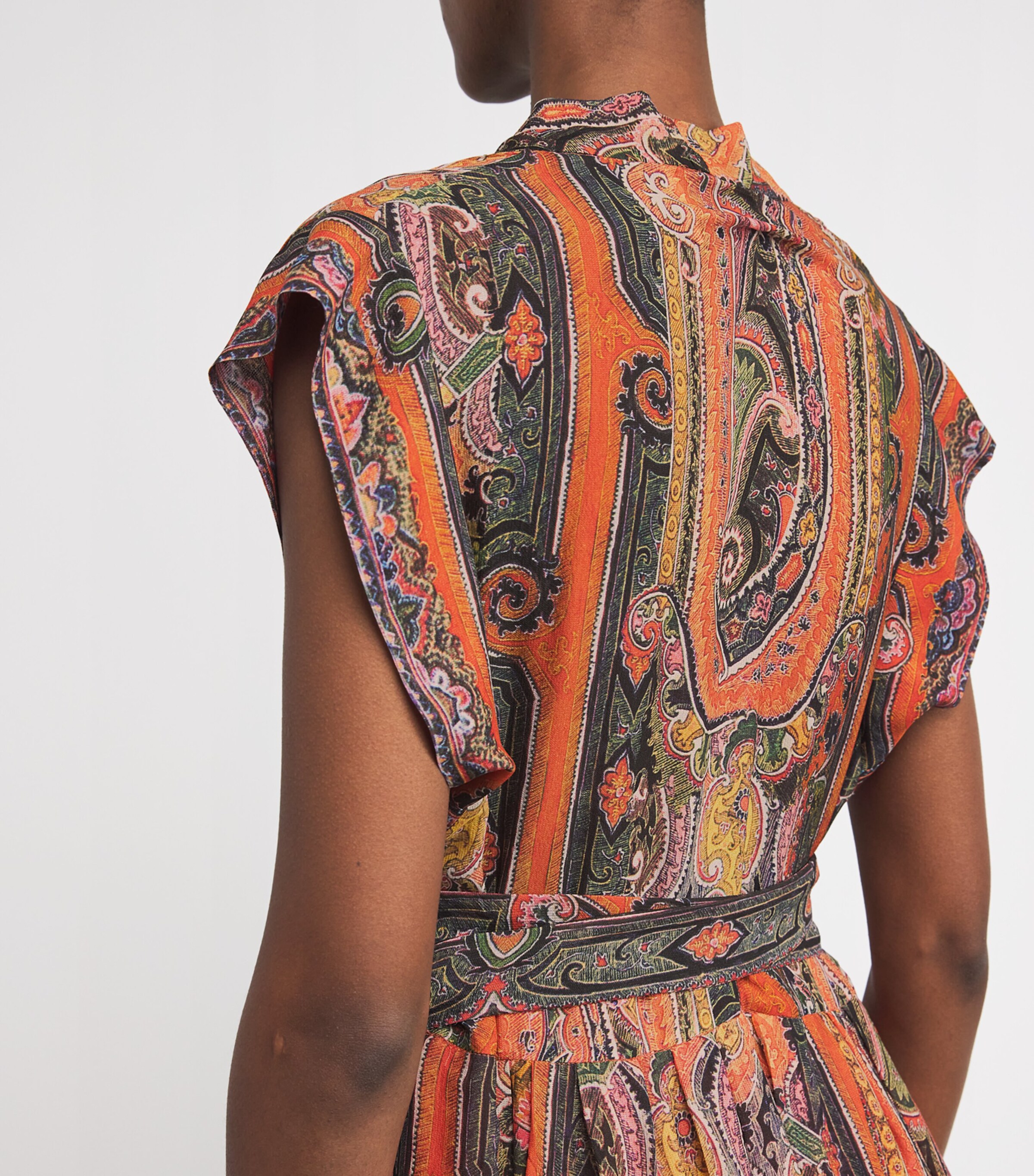 Isabel Marant Womens Silk Melissa Maxi Dress Orange Image 4