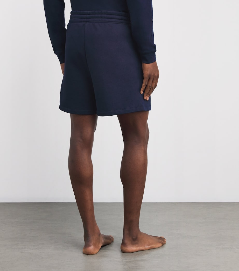 Cotton-Blend Fleece Lounge Shorts NAVY Image 4