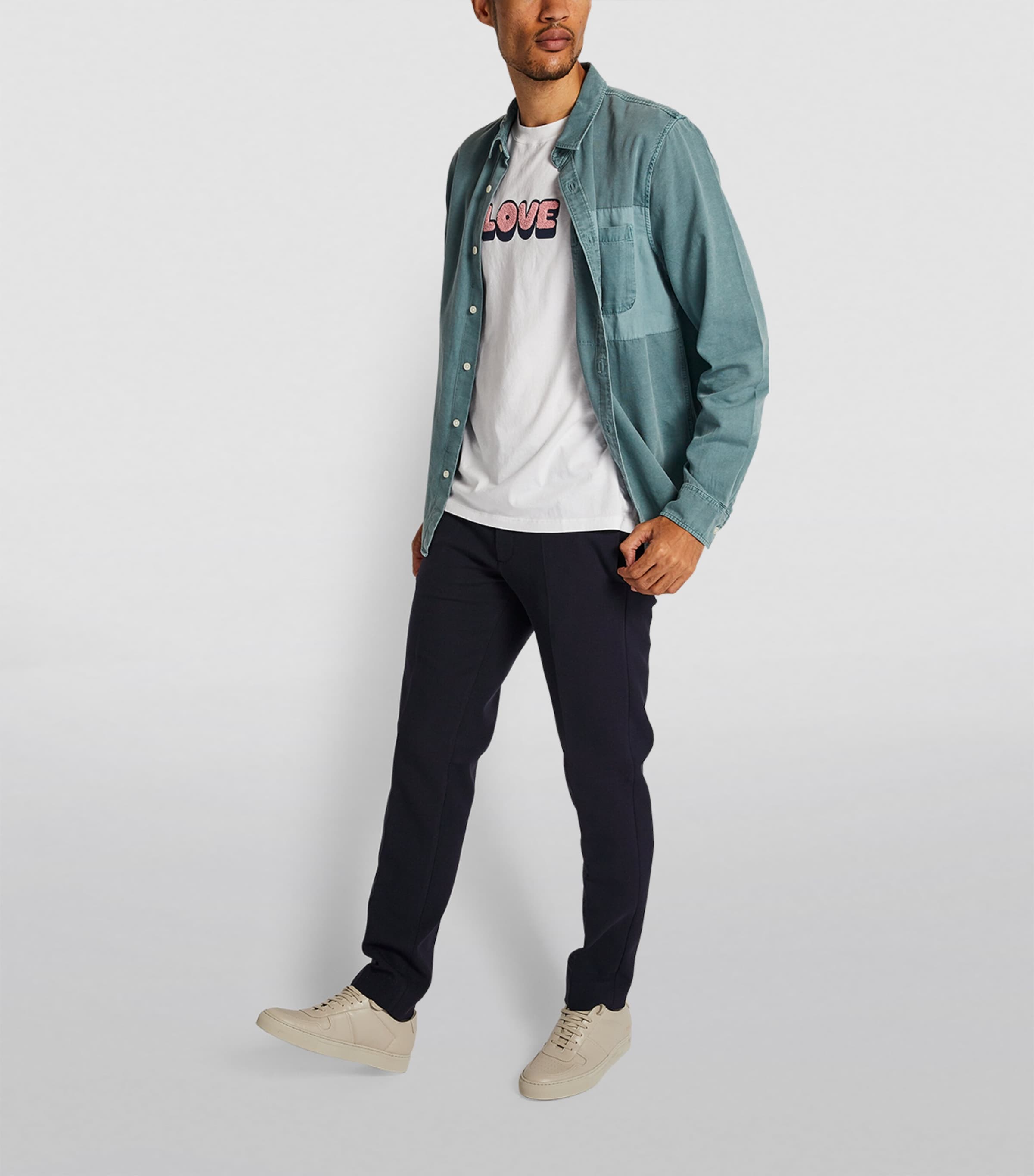 Stretch Jersey Trousers NAVY BLUE Image 2