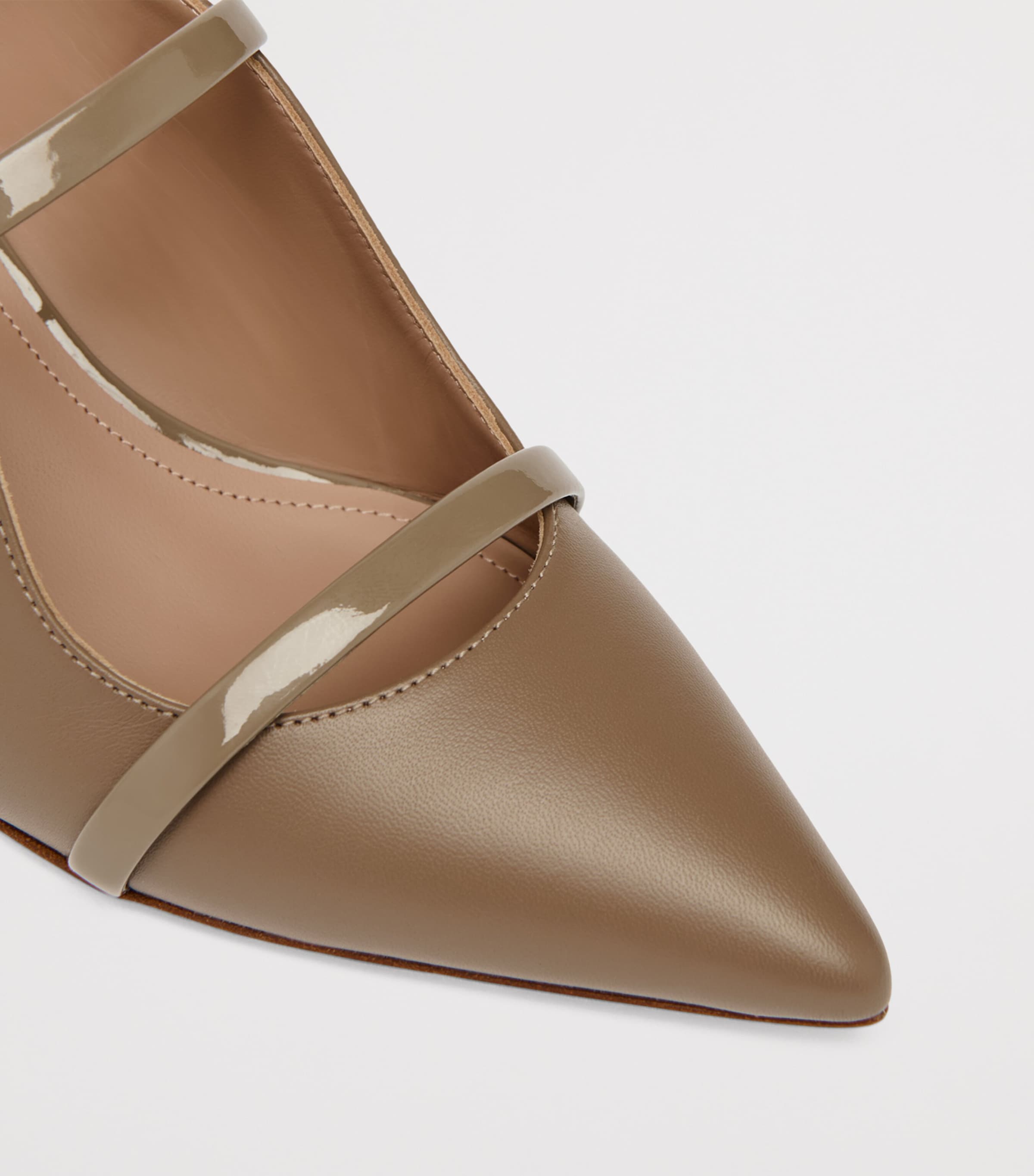 Leather Maureen Mules 45 TAUPE Image 5