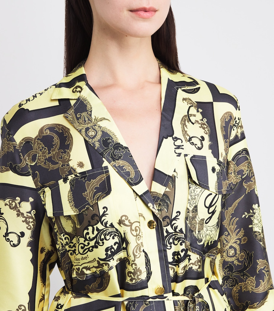 Silk Ornate Maxi Dress 308 POPCORN Image 4