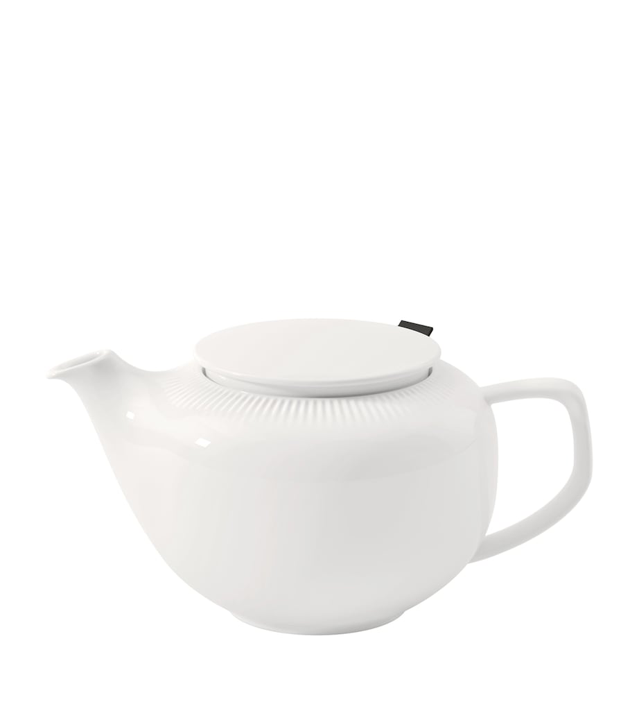 Porcelain Afina Teapot with Filter (440ml) WHITE Image 1