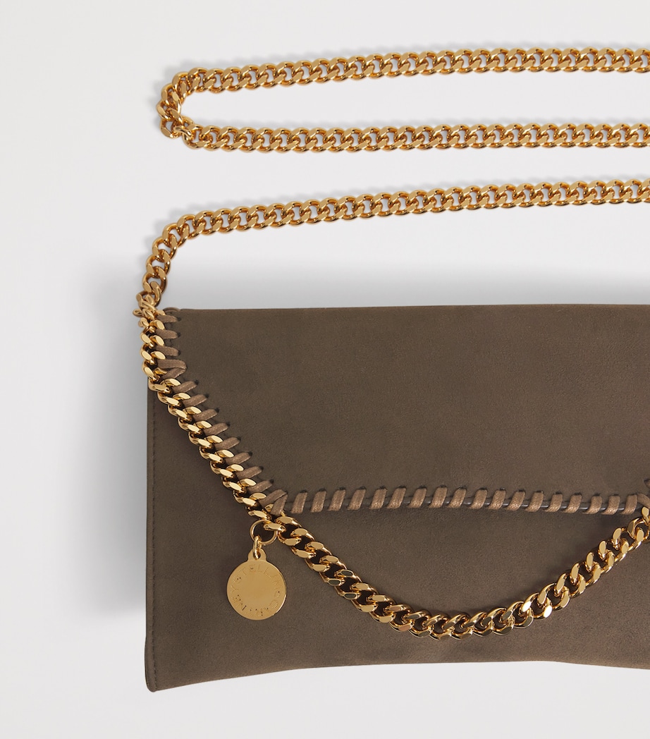 Faux Suede Fallabela Cross-Body Bag 2017 MOKA Image 6