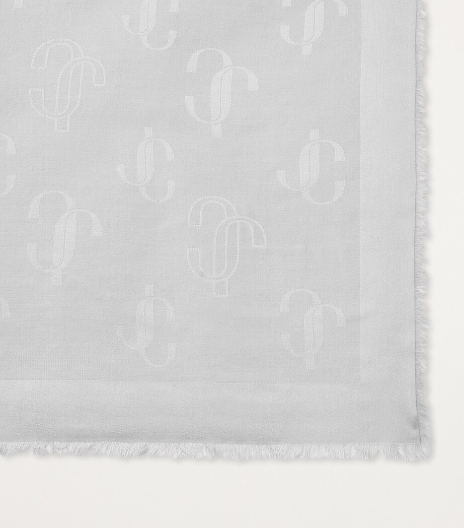 Silk-Wool Emani Scarf A230 ASH Image 3