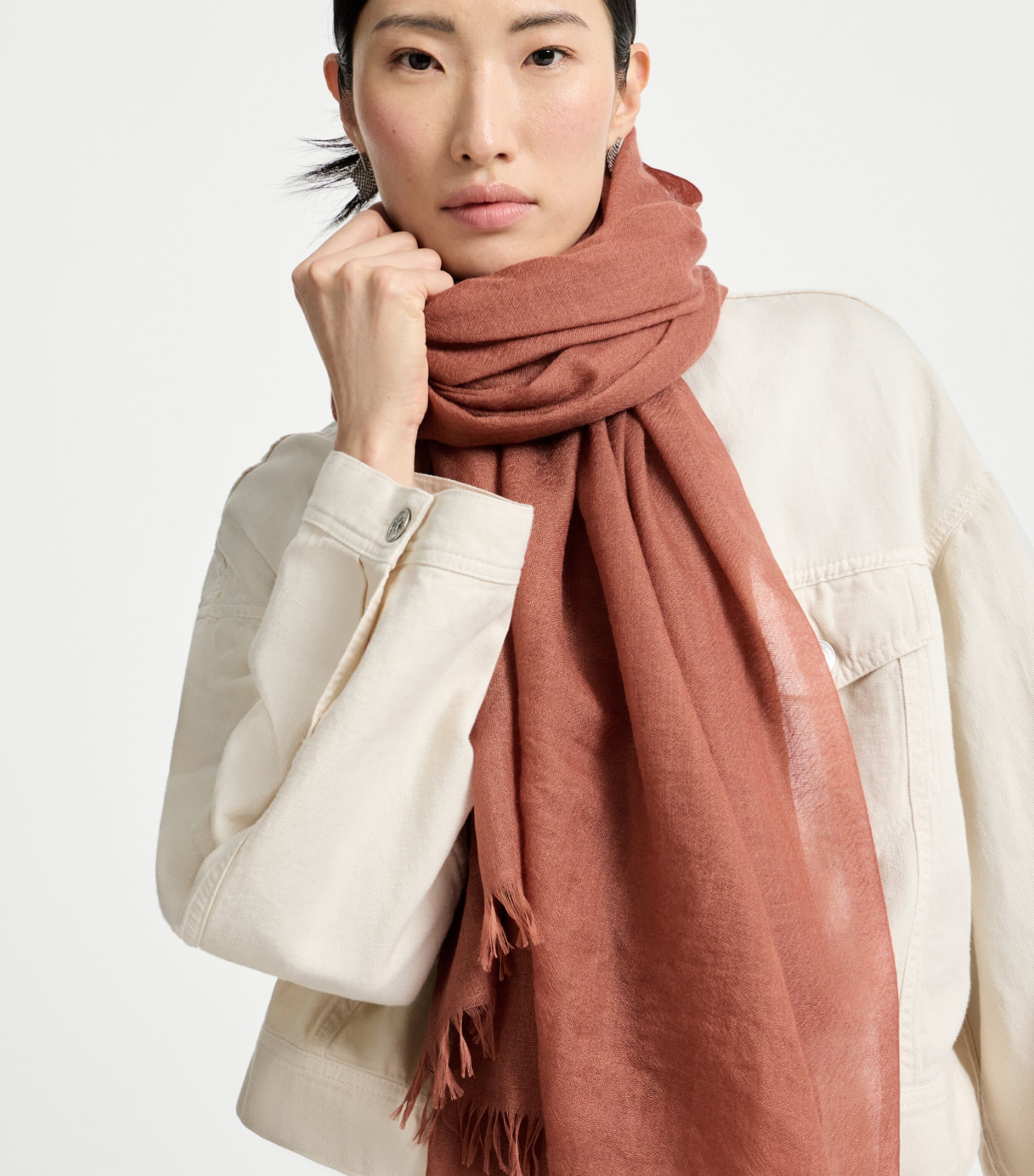 Brunello Cucinelli Cashmere-Silk Scarf Image 3