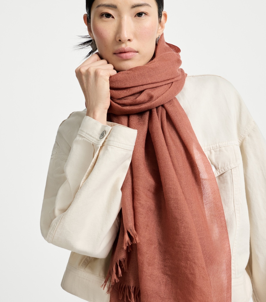 Brunello Cucinelli Cashmere-Silk Scarf Image 3