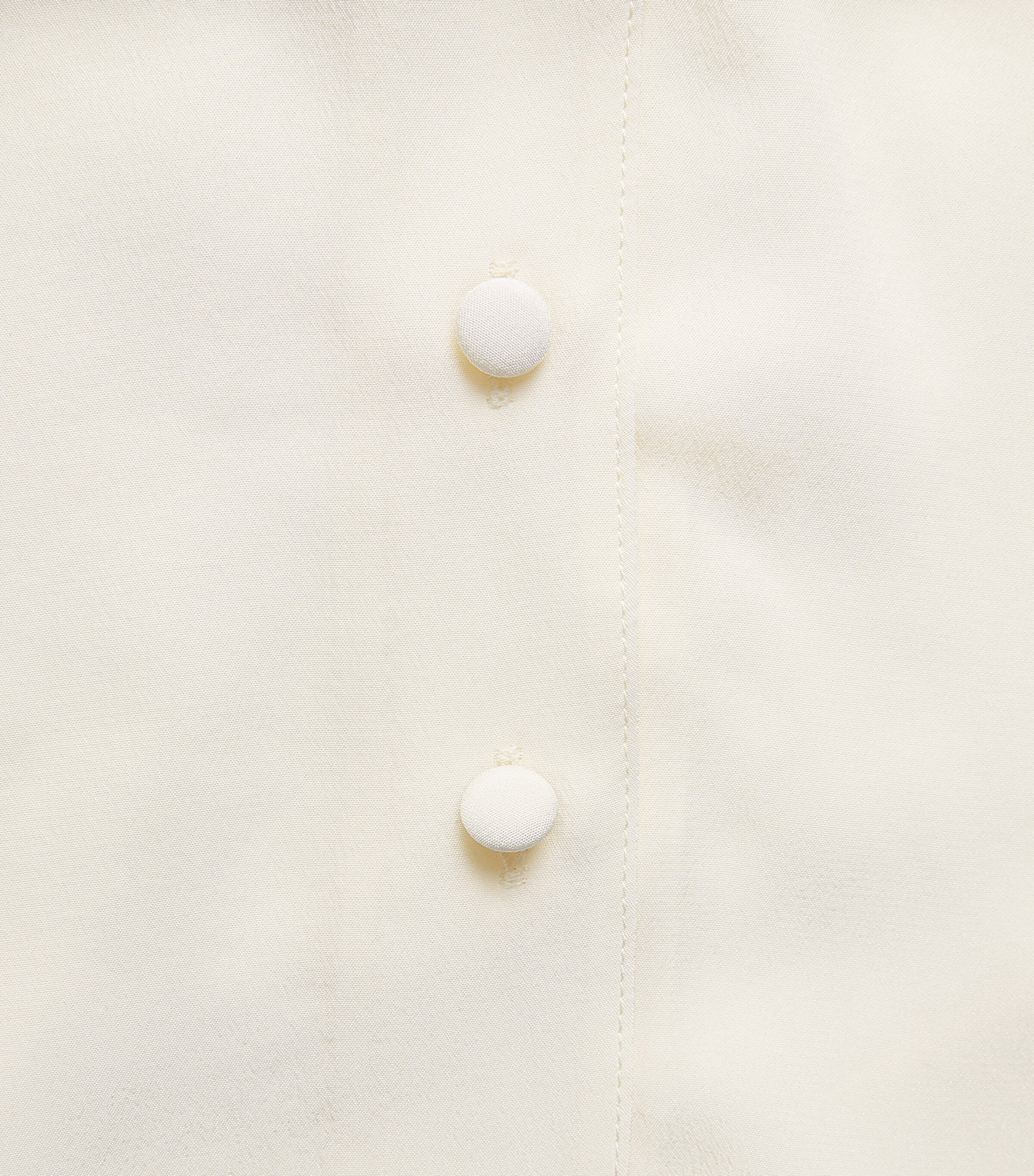FRAME Womens Silk The Gala Shirt Cream Image 6