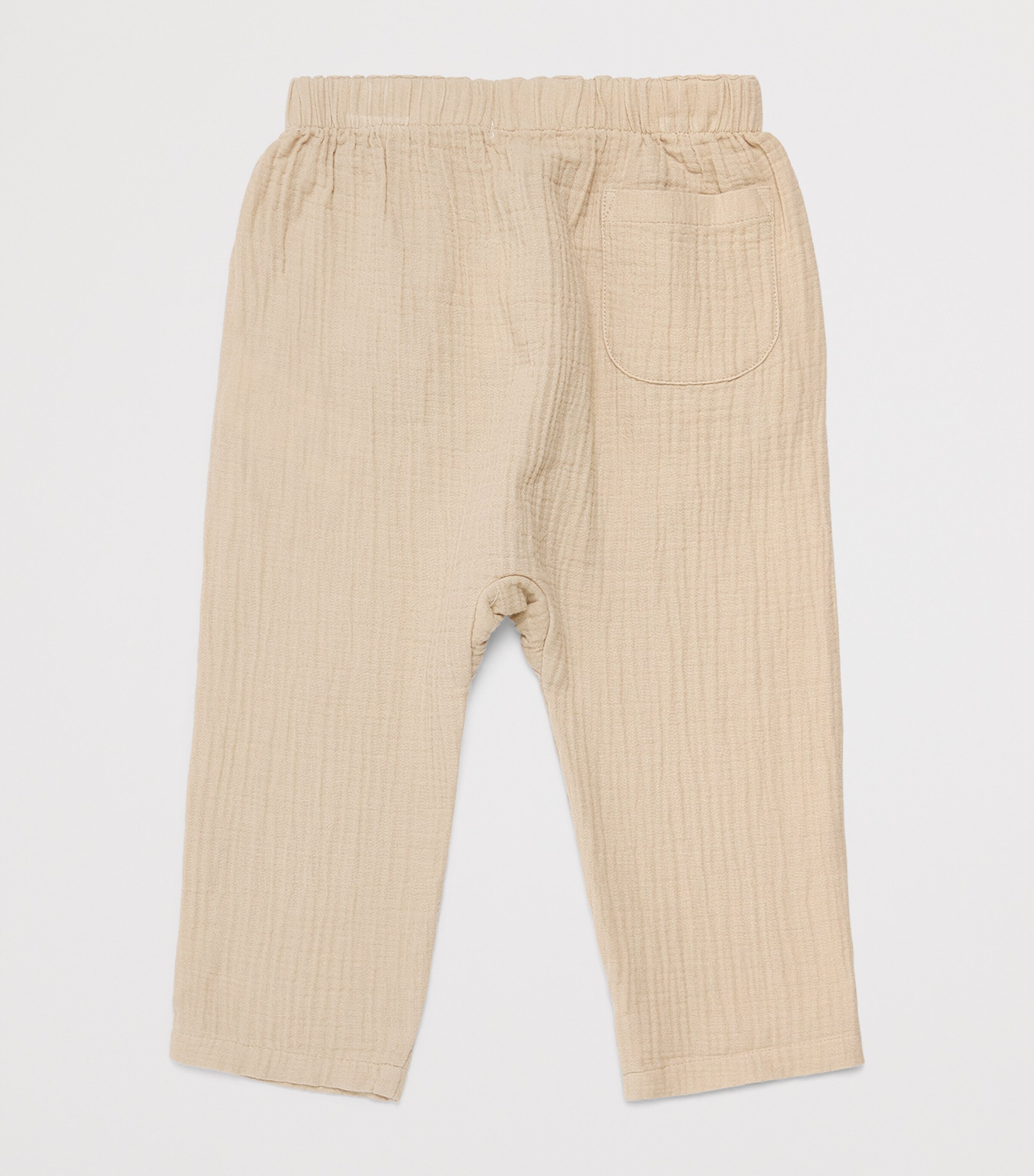 Purebaby Organic Cotton Crinkle-Effect Trousers (12-24 Months) Burto Image 2