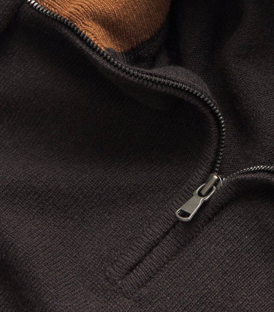 Cashmere Quarter-Zip Sweatshirt Q25381 MLSSS/CAMEL Image 5