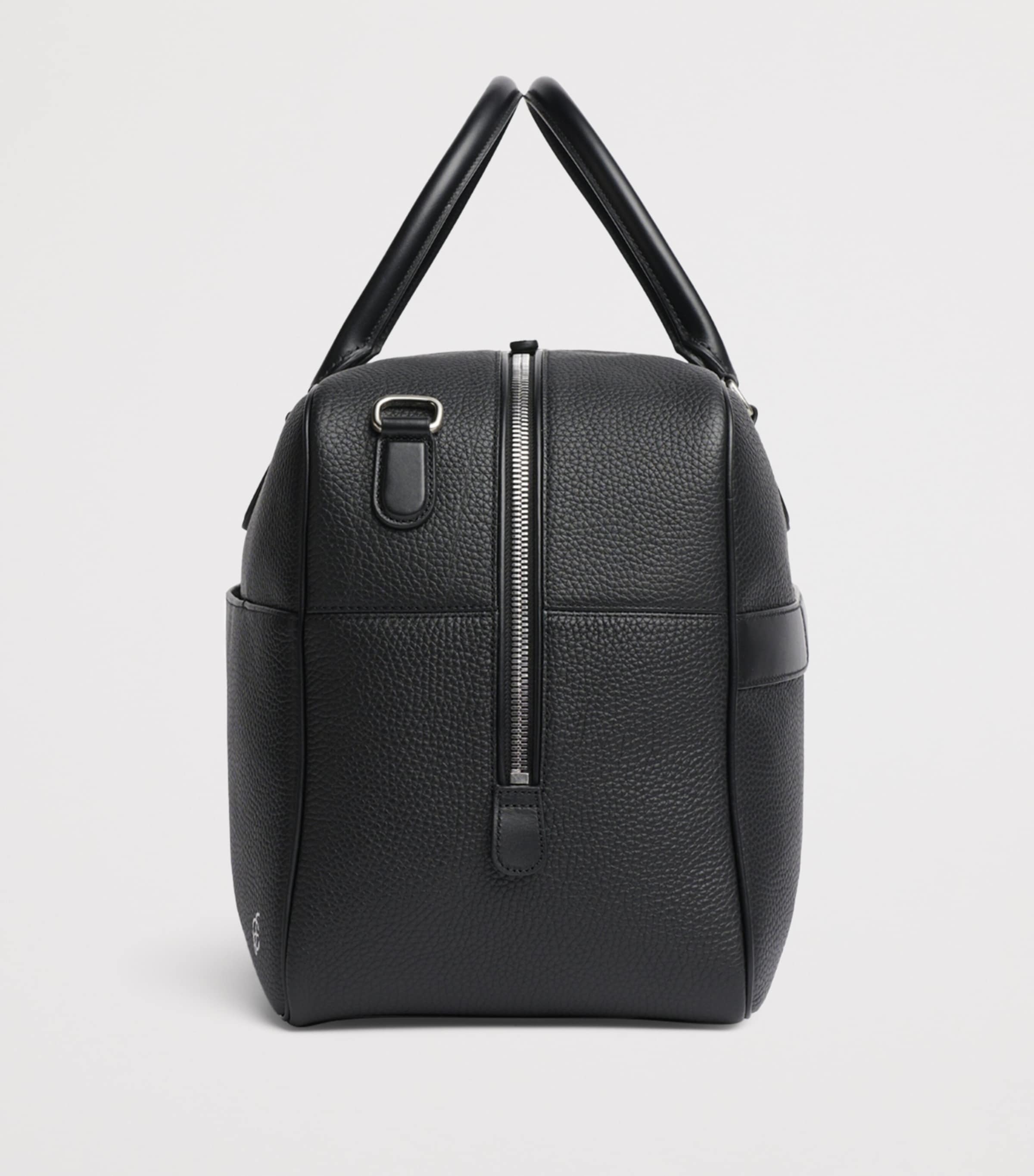 Leather Granville Duffle Bag BLACK Image 3